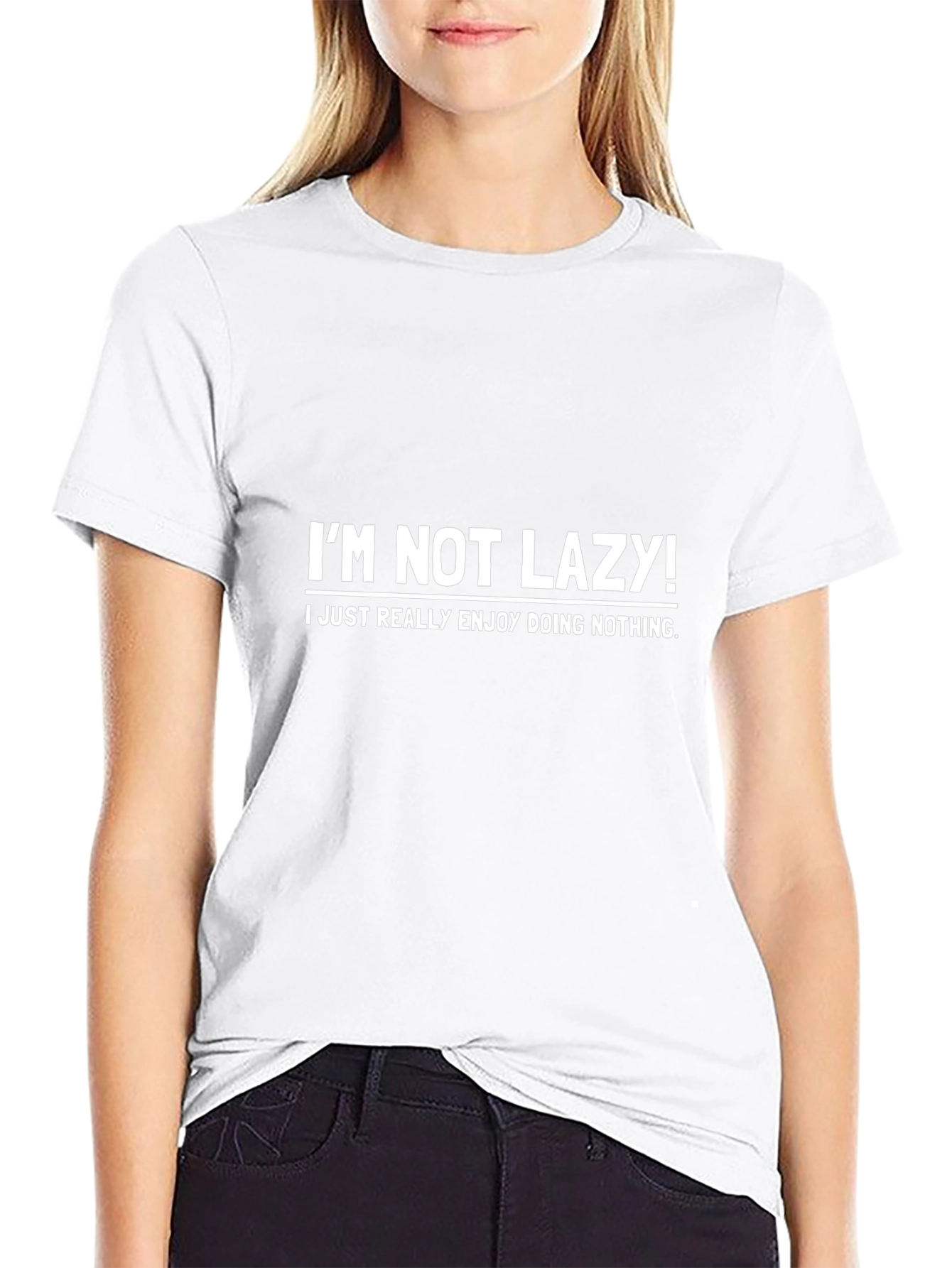 Funny Im Not Lazy T-Shirt - Mens Black Tee
