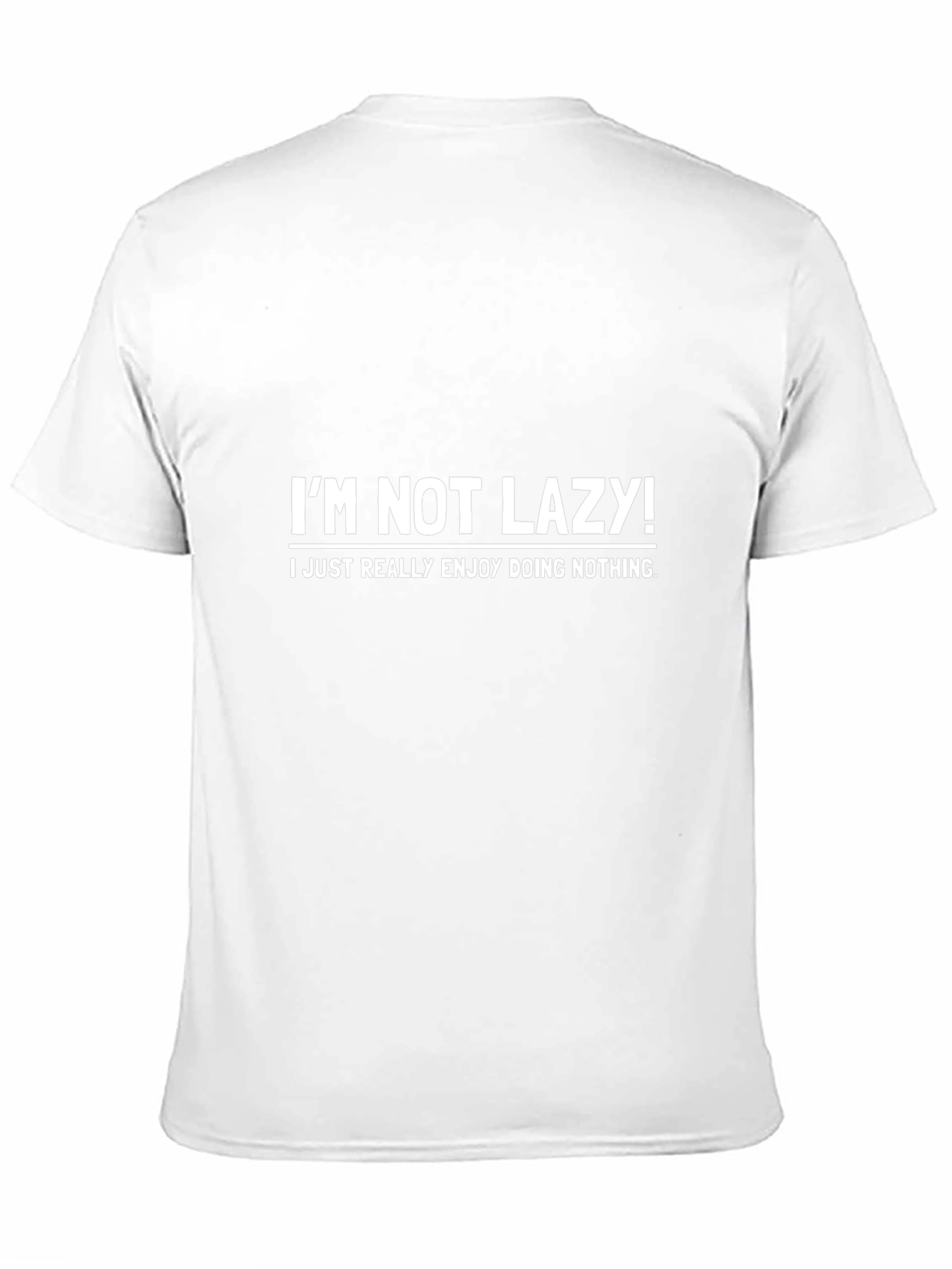 Funny Im Not Lazy T-Shirt - Mens Black Tee