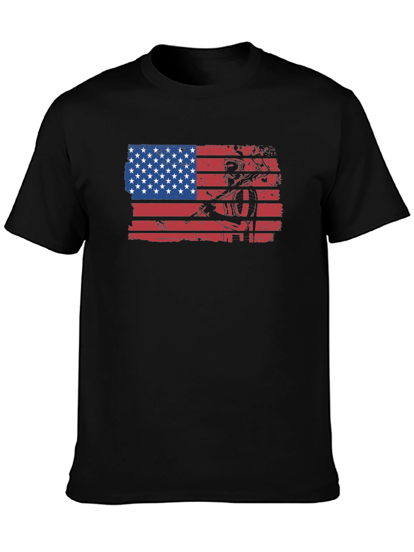 American Flag Miner Graphic Tee