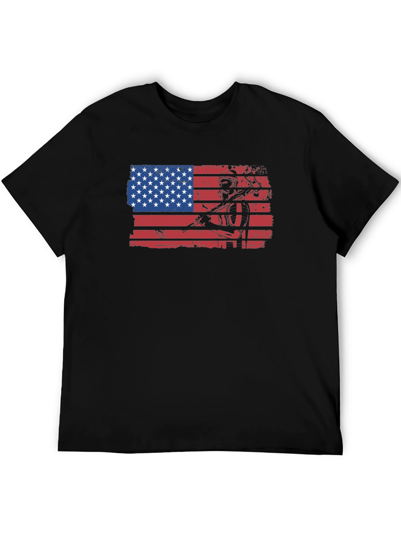 American Flag Miner Graphic Tee