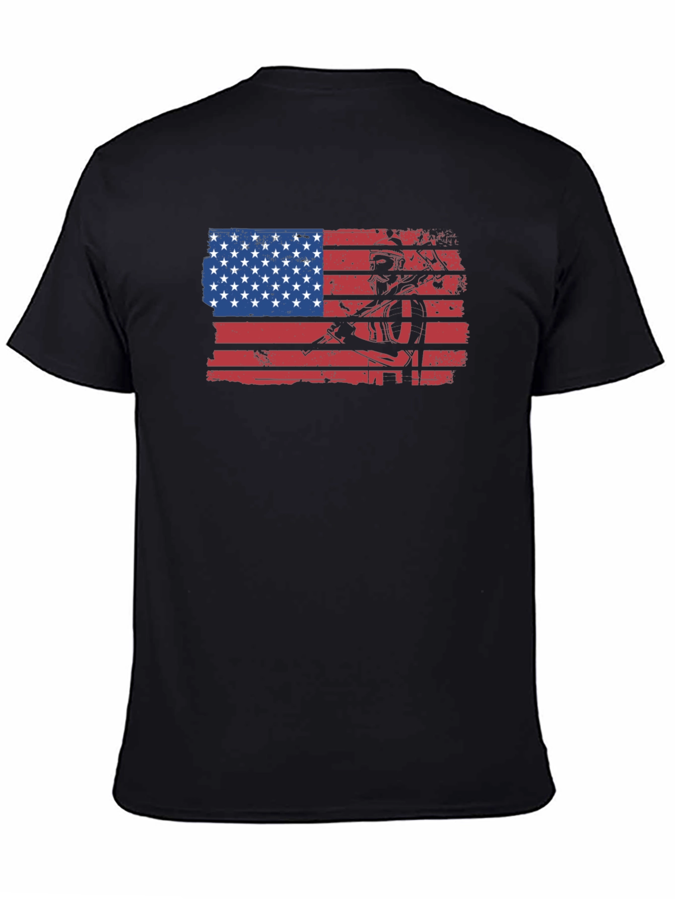 American Flag Miner Graphic Tee