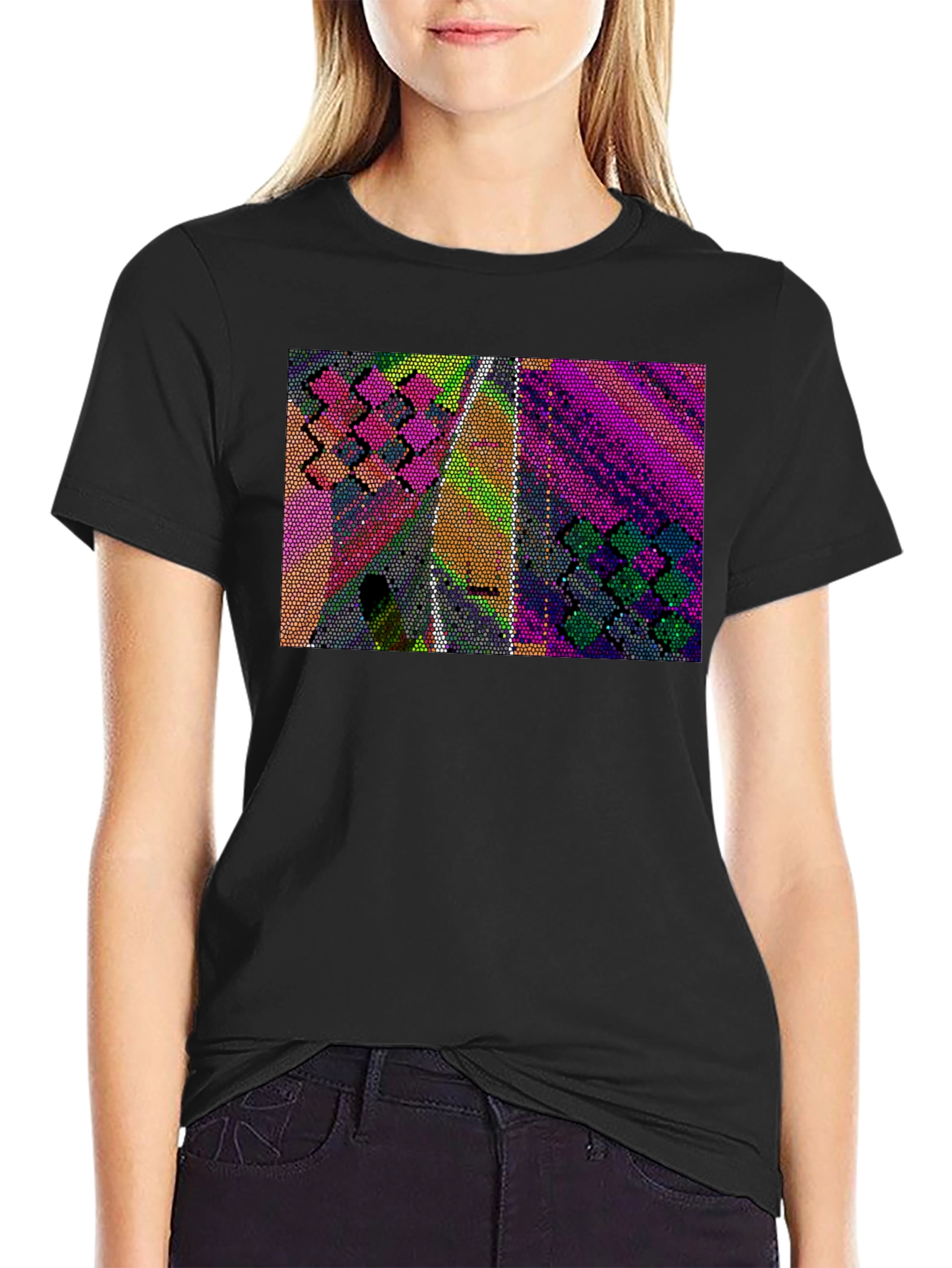 Abstract Mosaic T-Shirt