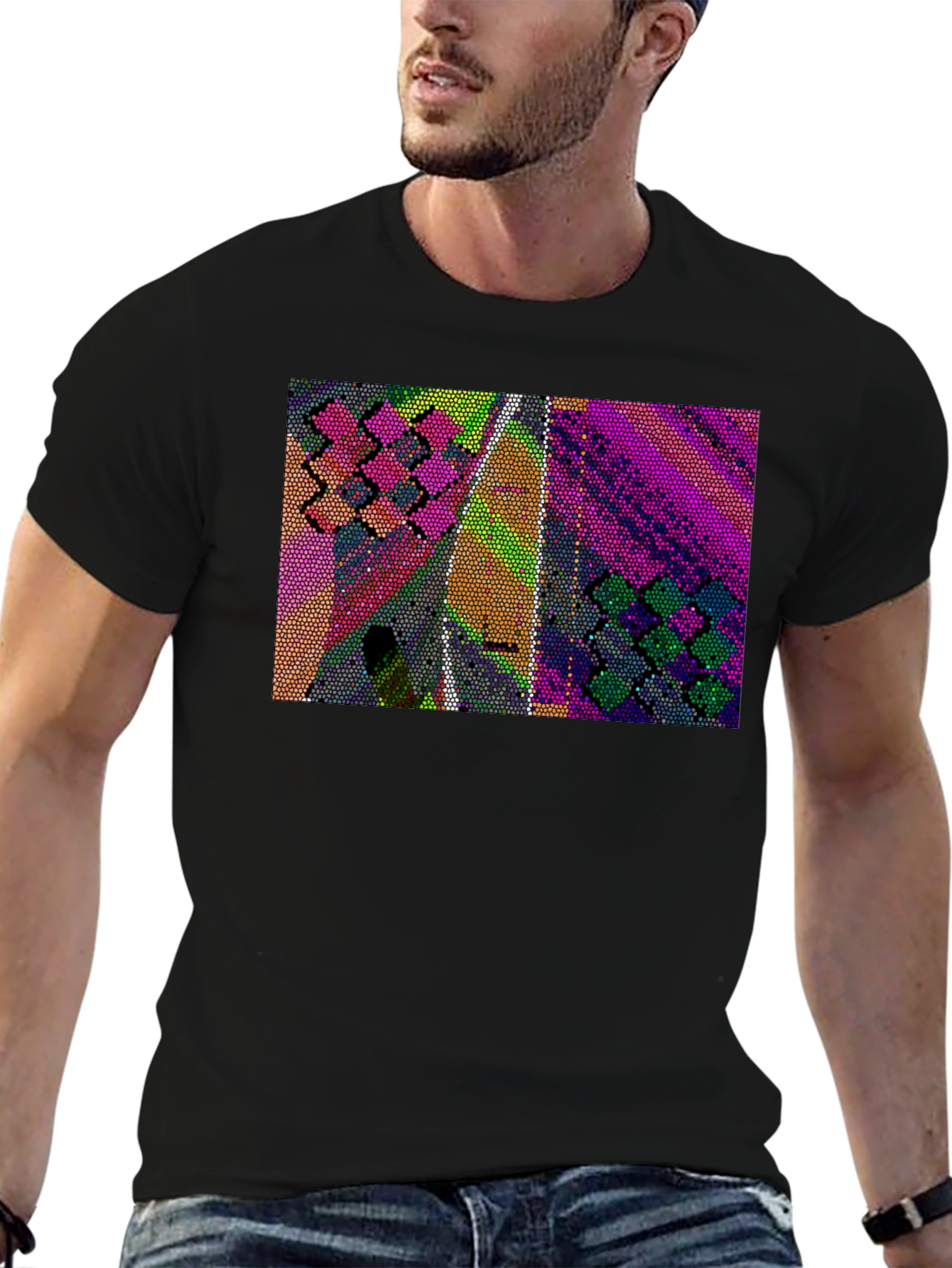 Abstract Mosaic T-Shirt