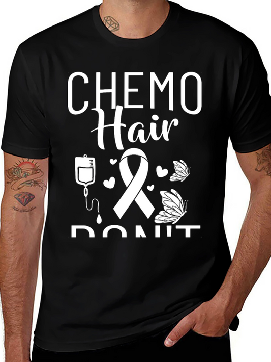 Chemo Hair Dont Care Black T-Shirt