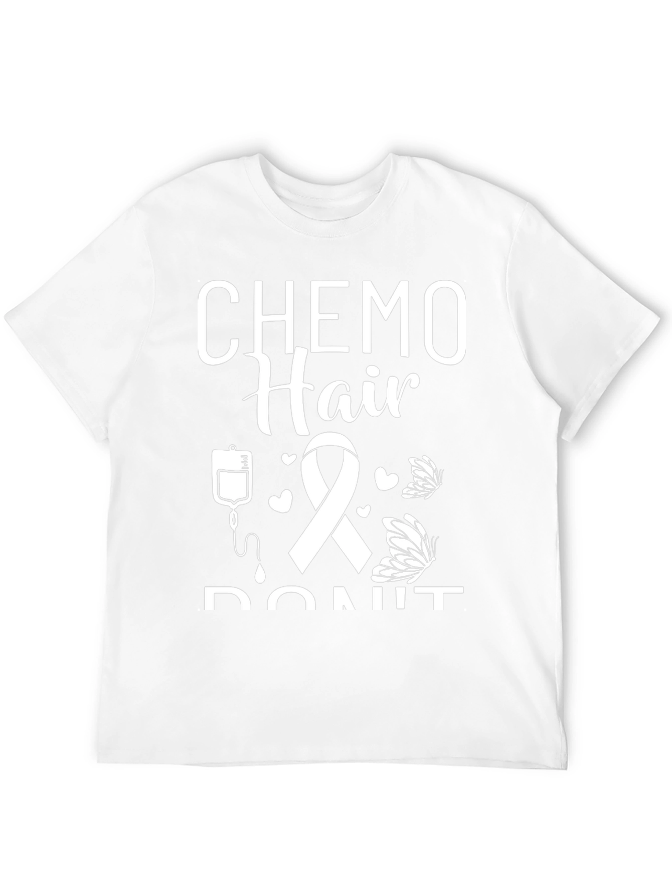 Chemo Hair Dont Care Black T-Shirt