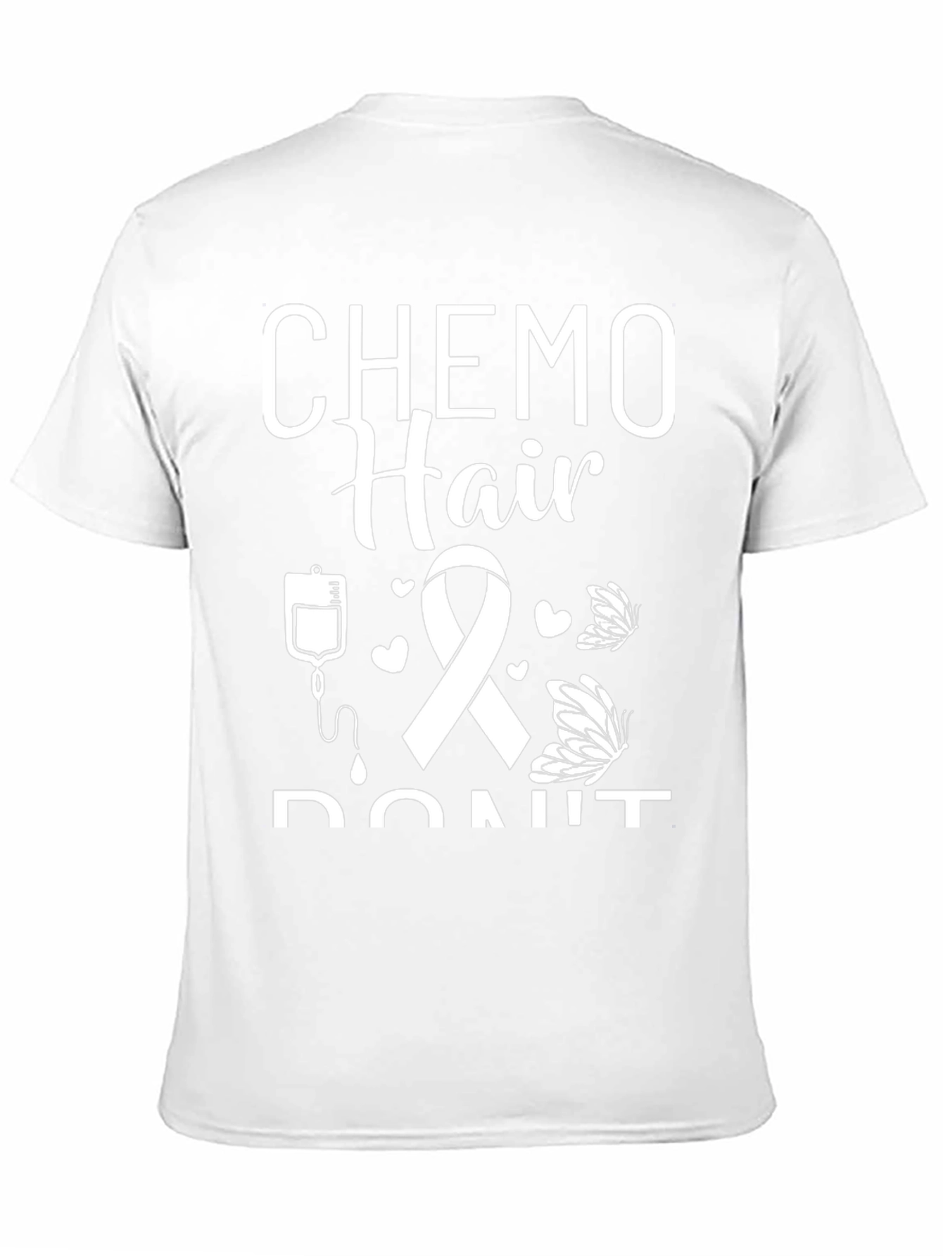 Chemo Hair Dont Care Black T-Shirt