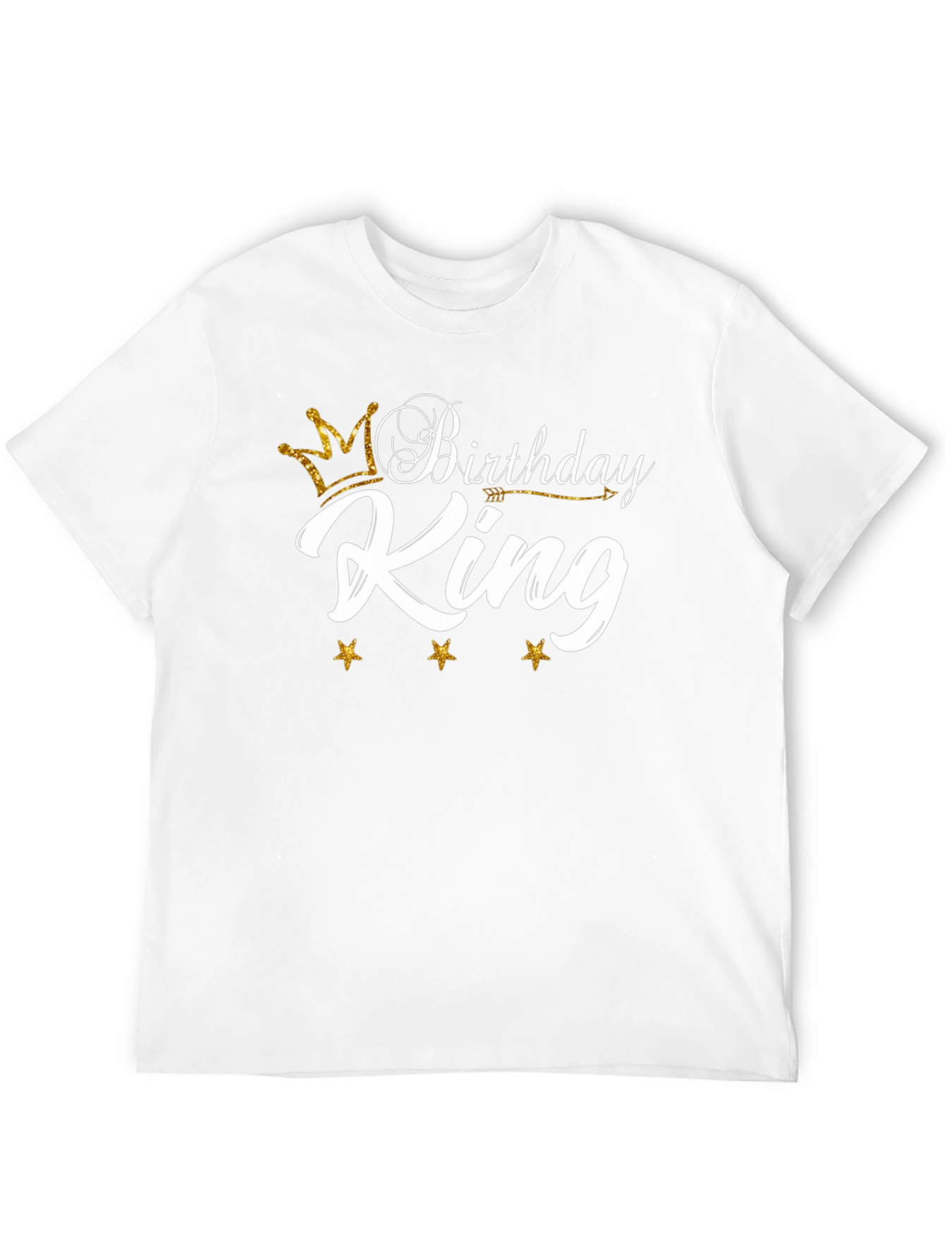 Birthday King Graphic T-Shirt - Black