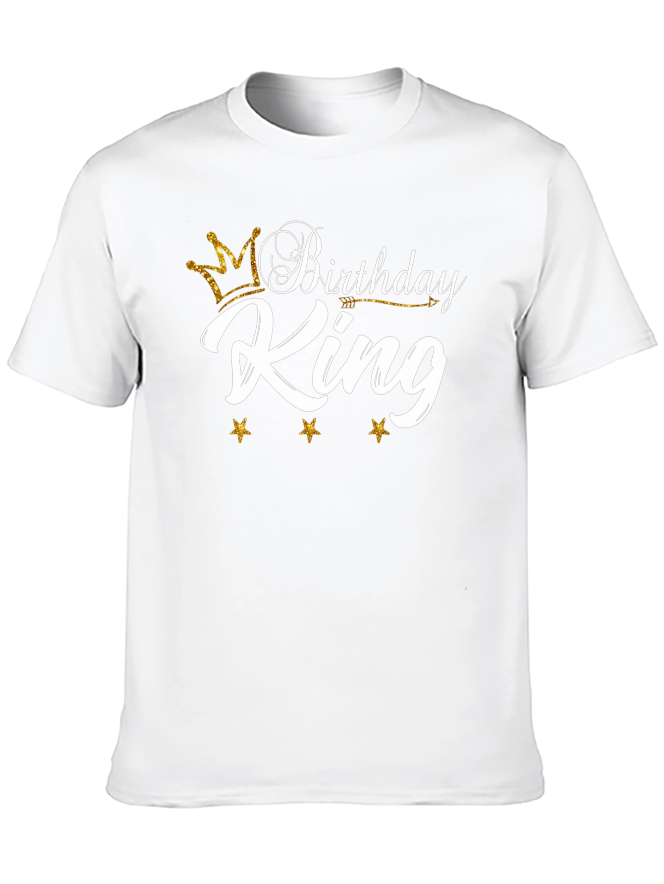 Birthday King Graphic T-Shirt - Black