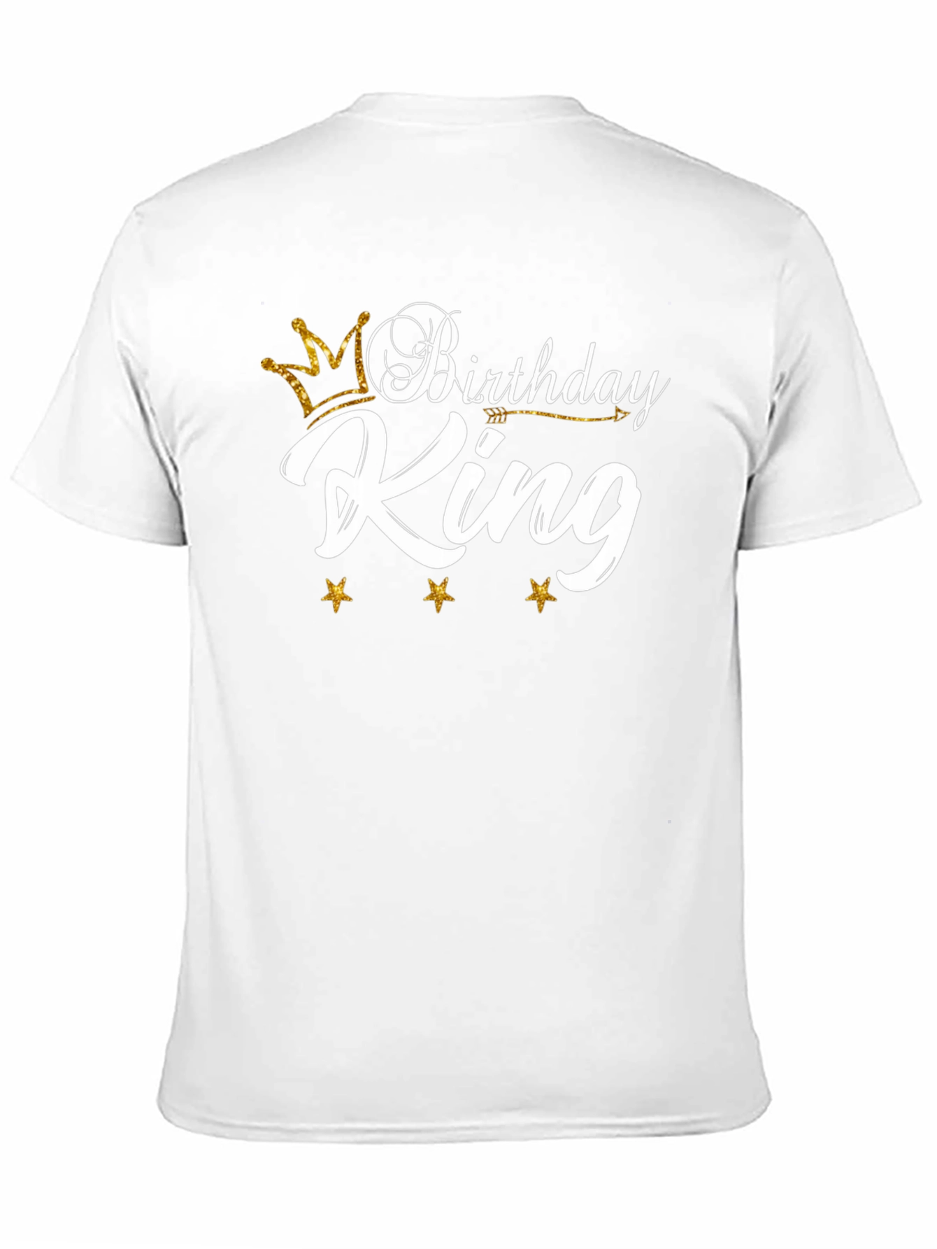 Birthday King Graphic T-Shirt - Black