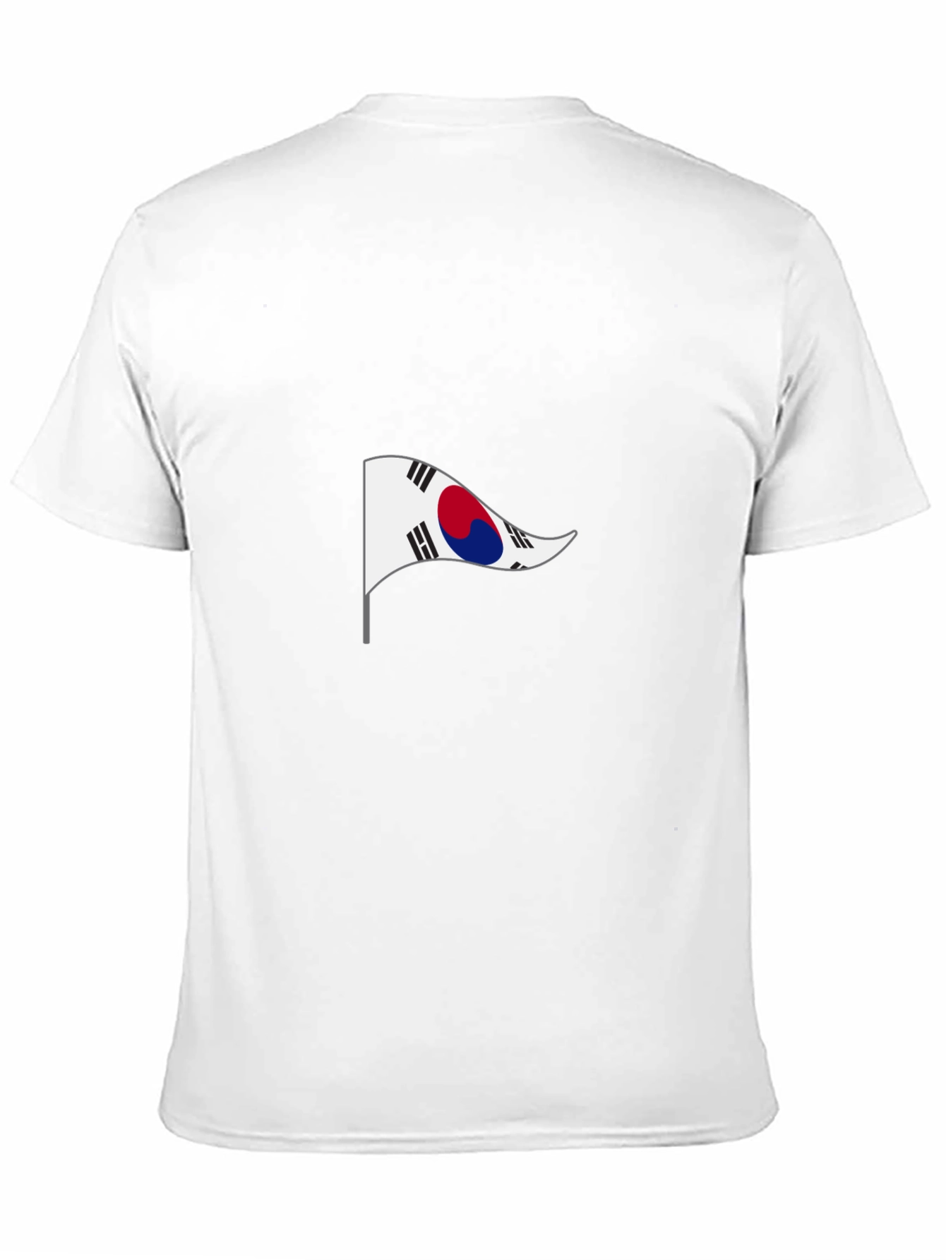 South Korea Flag Black T-Shirt