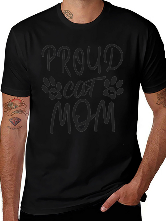 Proud Cat Mom Graphic T-Shirt