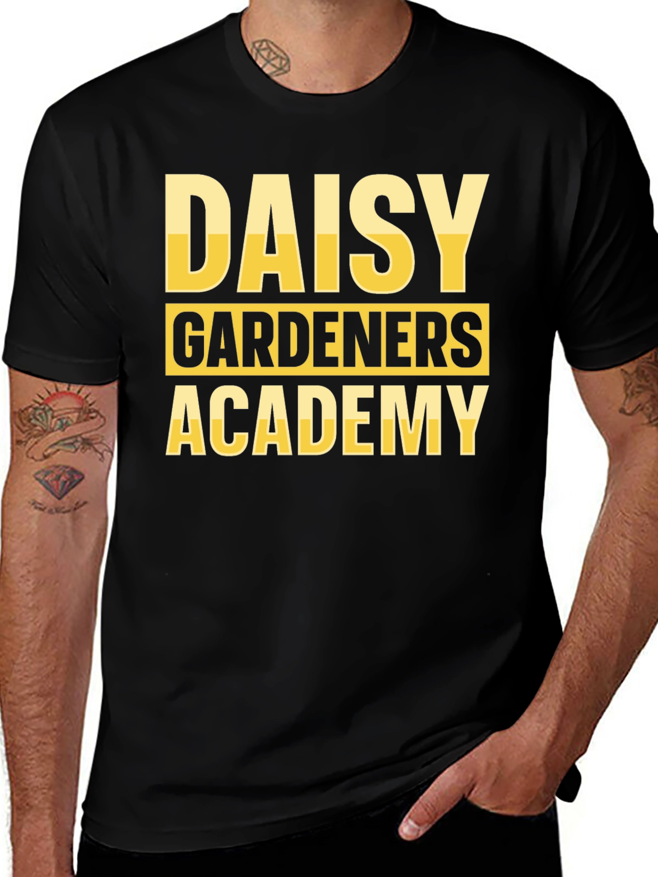 Daisy Gardeners Academy Black T-Shirt