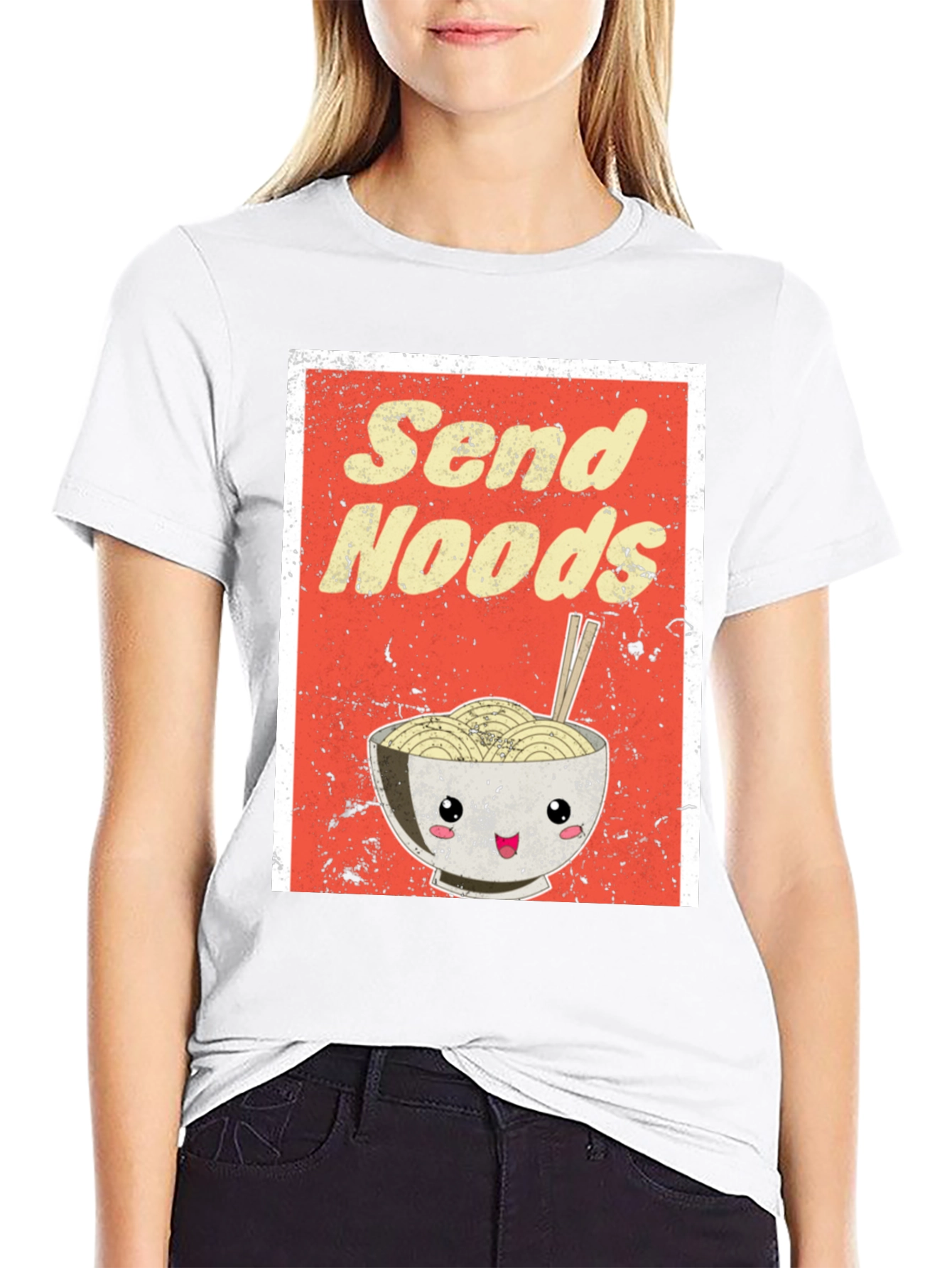 Send Noods Ramen Graphic Tee - Foodie T-Shirt