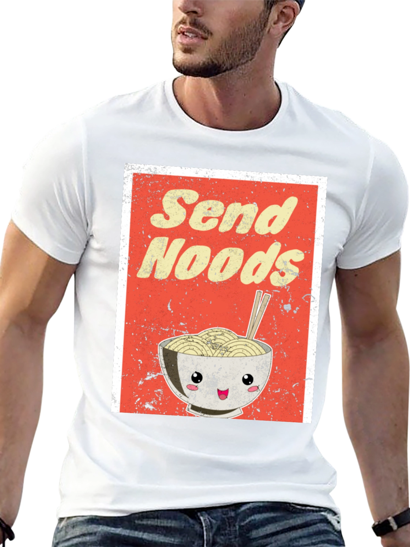 Send Noods Ramen Graphic Tee - Foodie T-Shirt