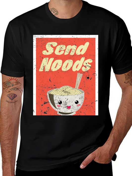 Send Noods Ramen Graphic Tee - Foodie T-Shirt