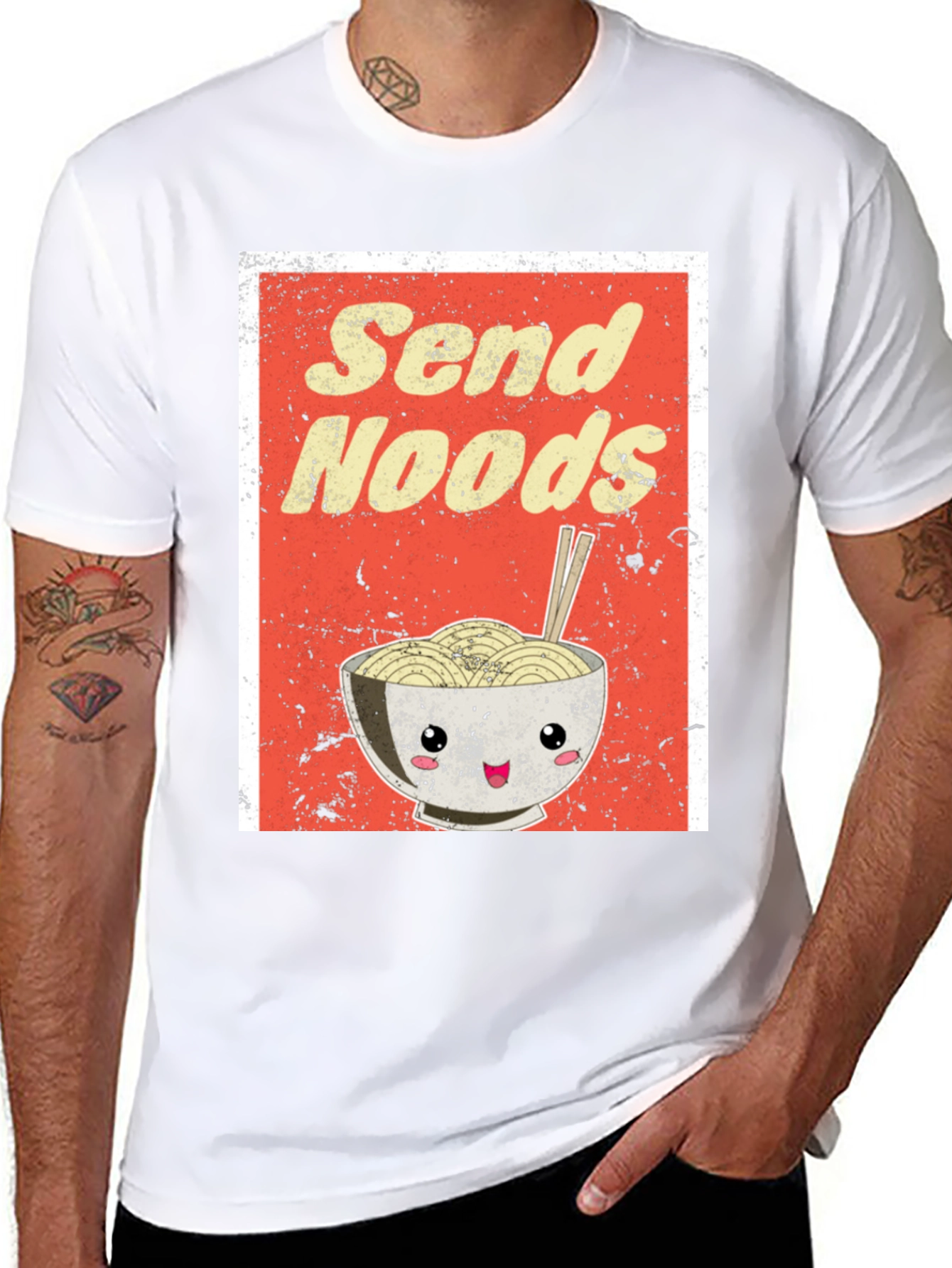 Send Noods Ramen Graphic Tee - Foodie T-Shirt