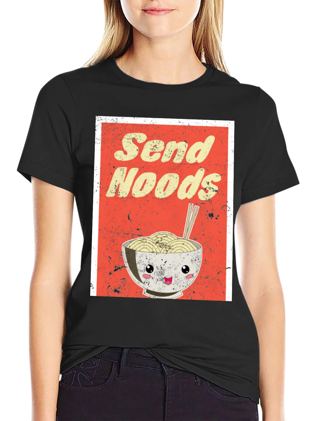 Send Noods Ramen Graphic Tee - Foodie T-Shirt