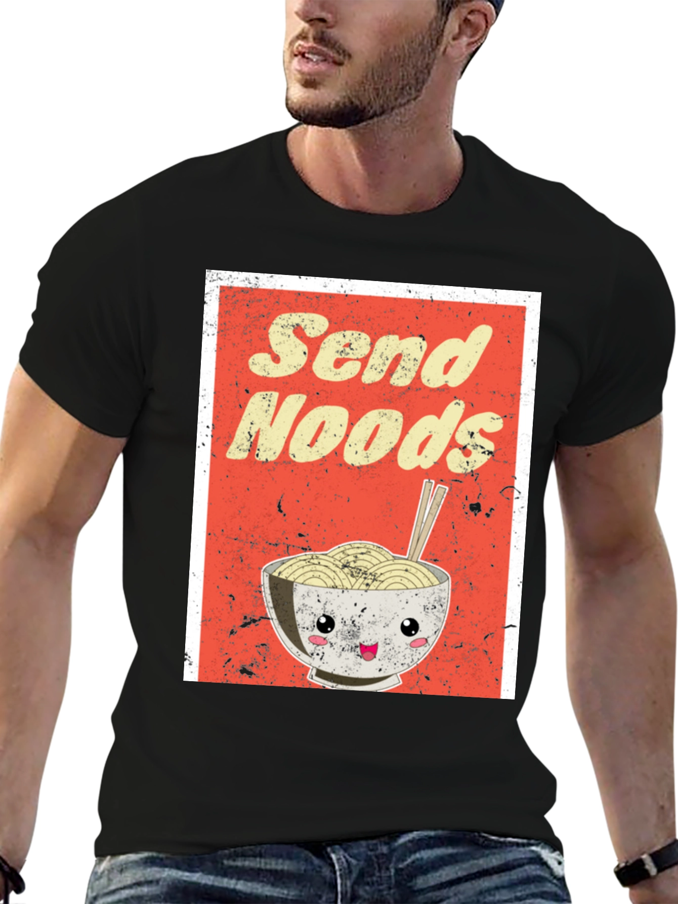 Send Noods Ramen Graphic Tee - Foodie T-Shirt