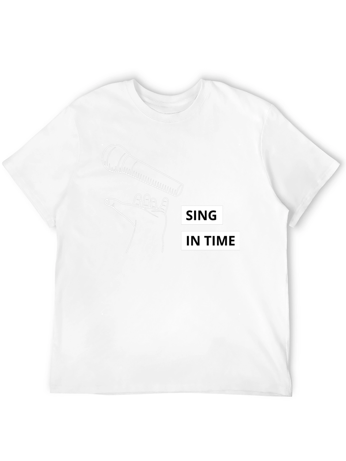 Sing in Time Black Graphic Tee