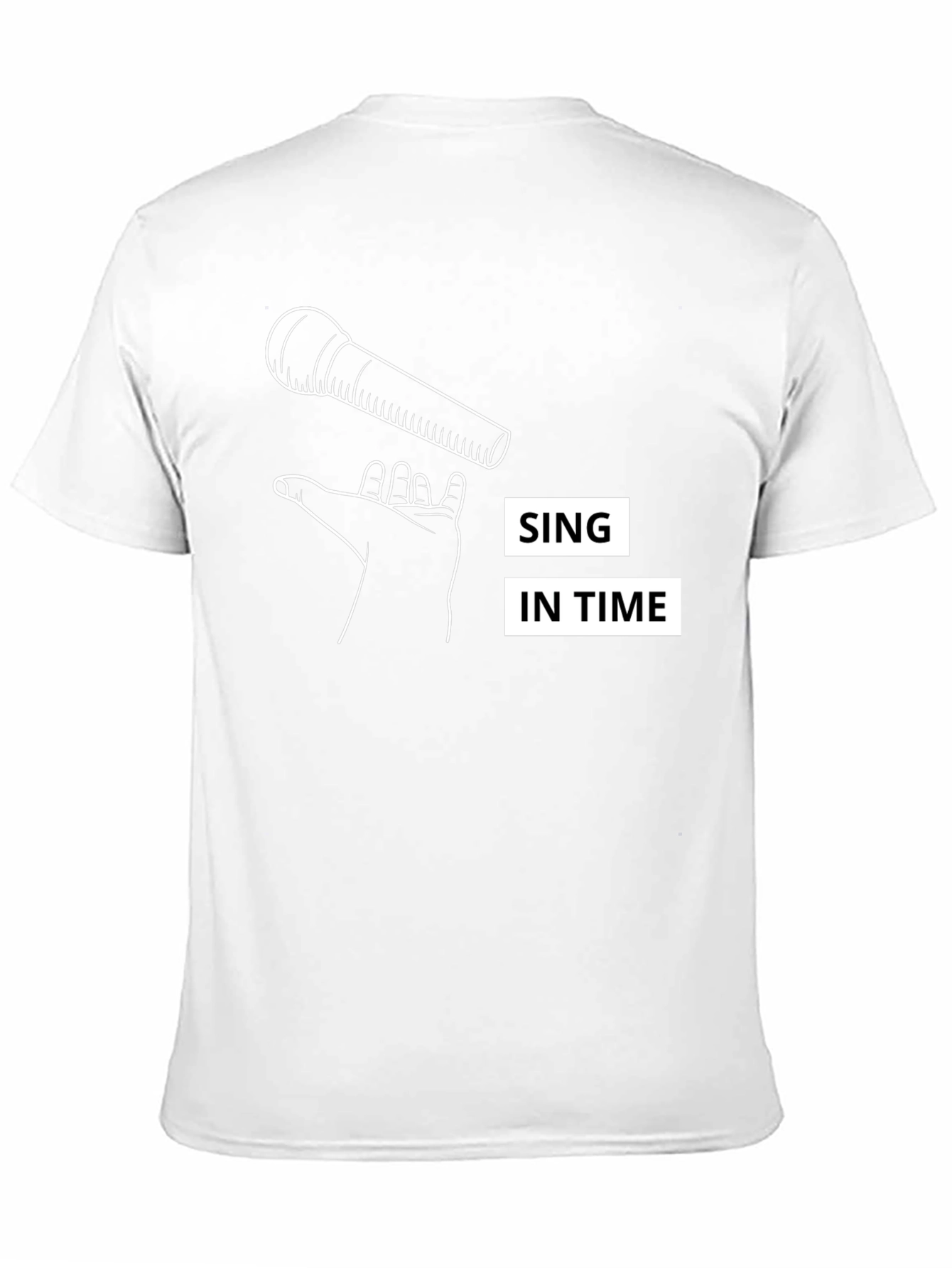 Sing in Time Black Graphic Tee