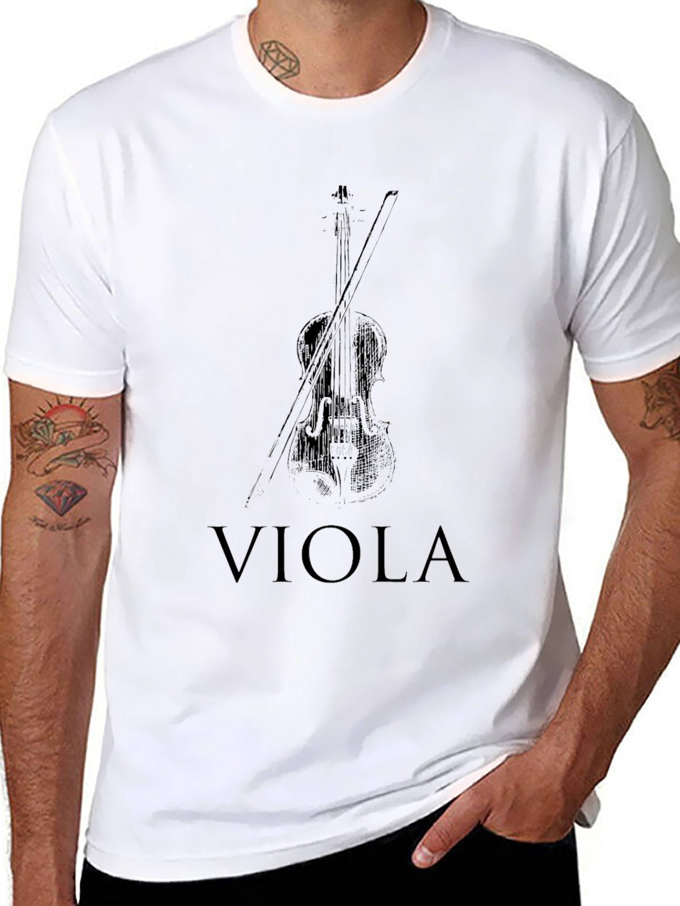 Viola Music T-Shirt - Instrument Graphic Tee
