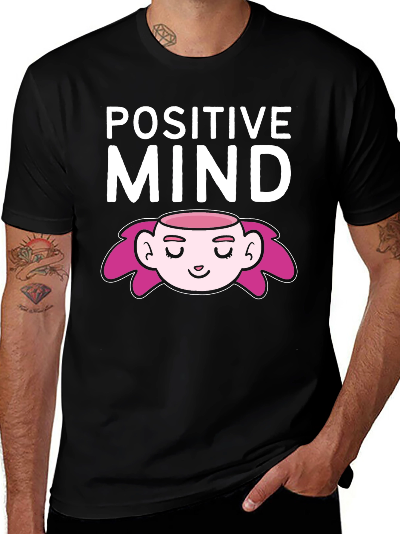 Positive Mind Graphic T-Shirt