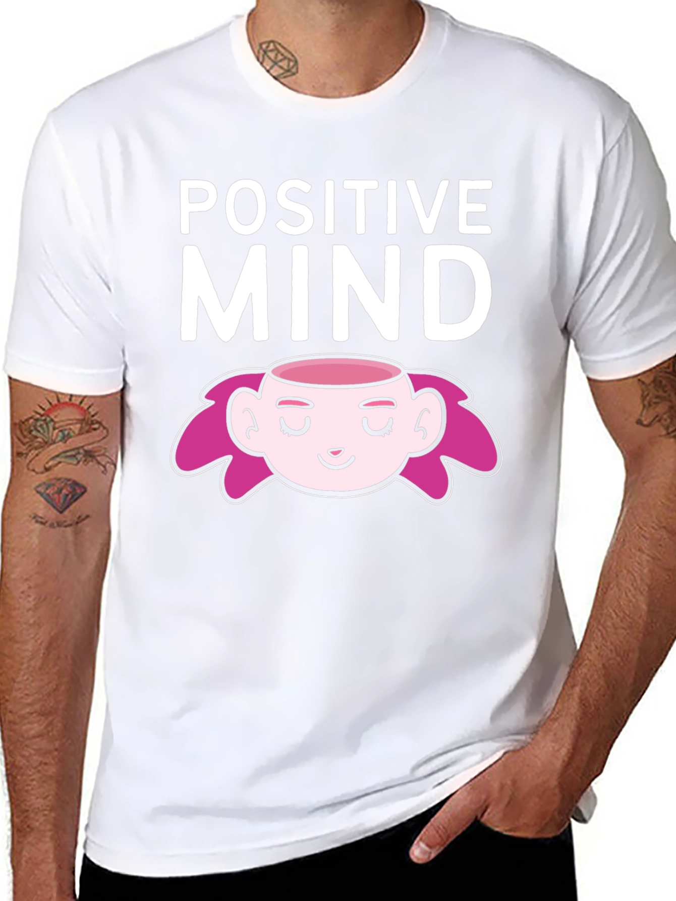 Positive Mind Graphic T-Shirt