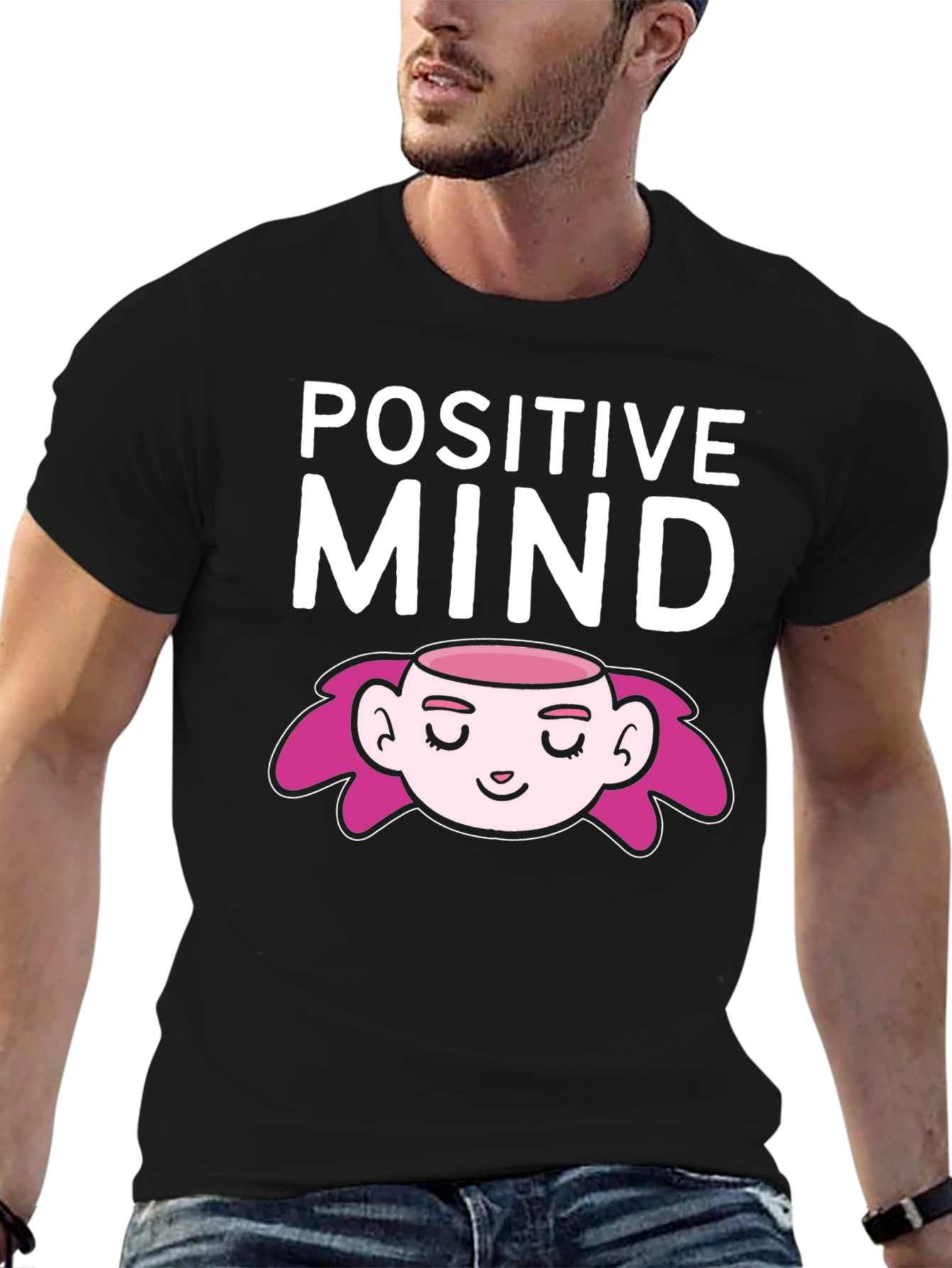 Positive Mind Graphic T-Shirt