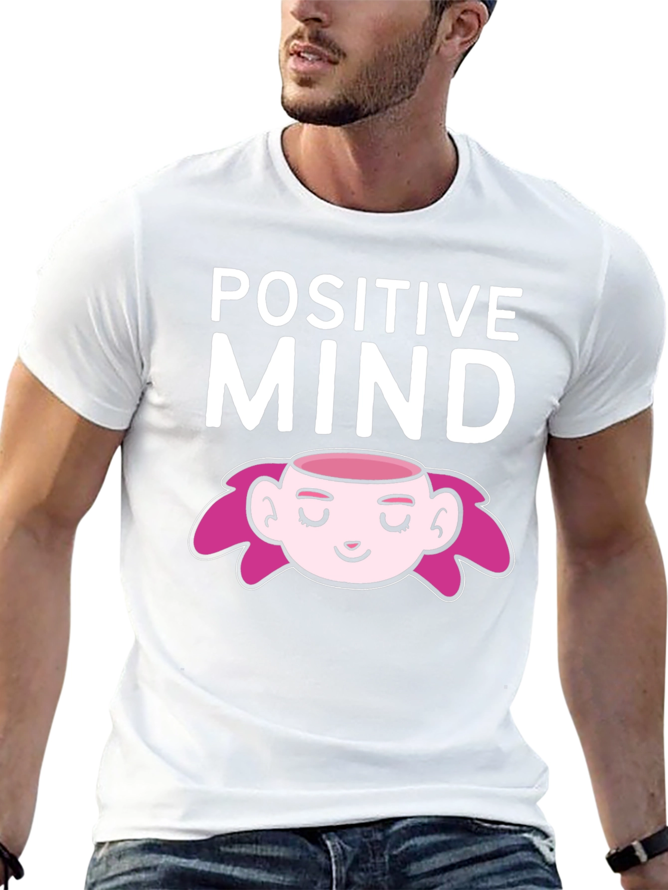 Positive Mind Graphic T-Shirt