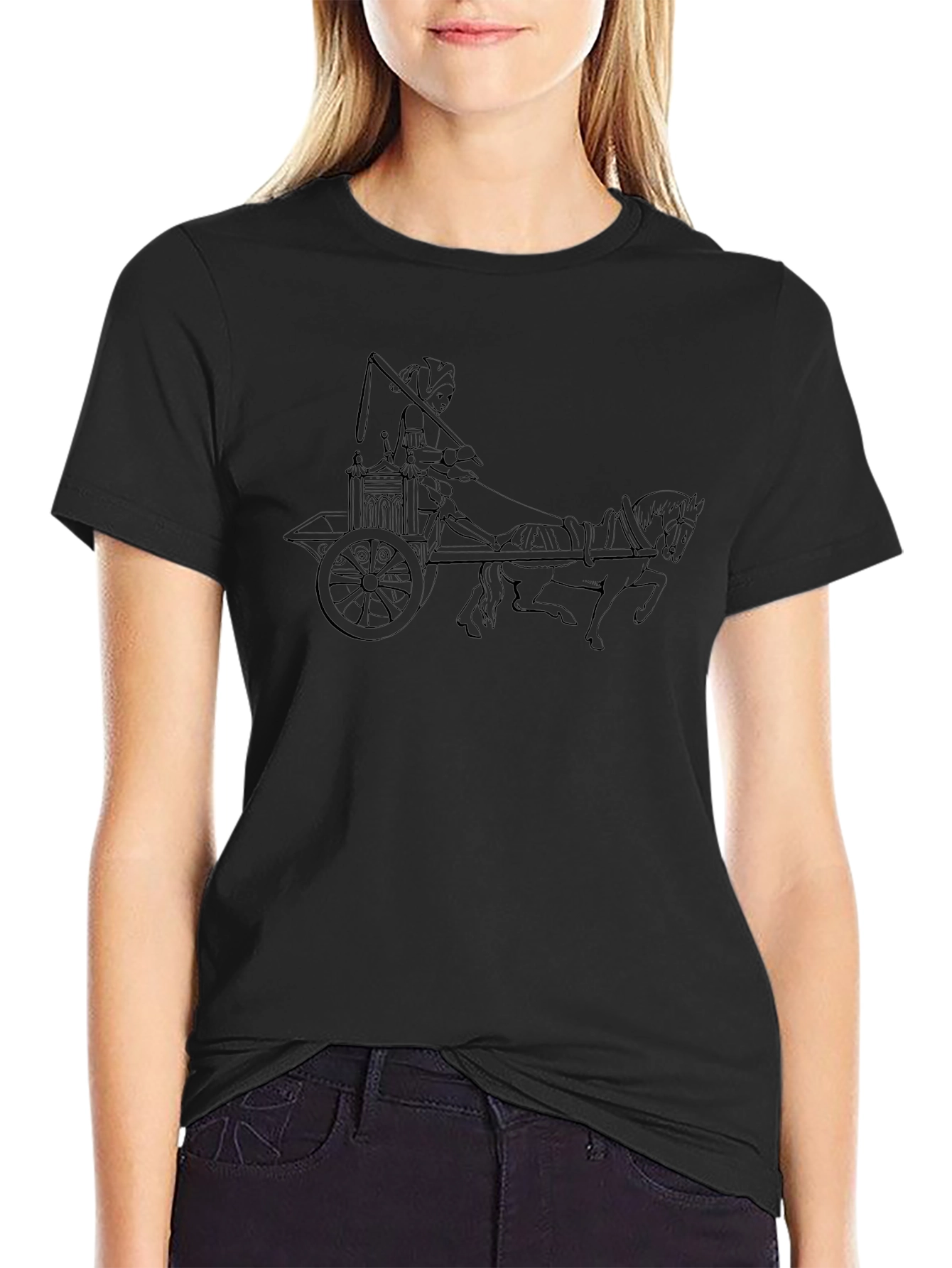 Chariot Graphic T-Shirt - Mens Black Tee