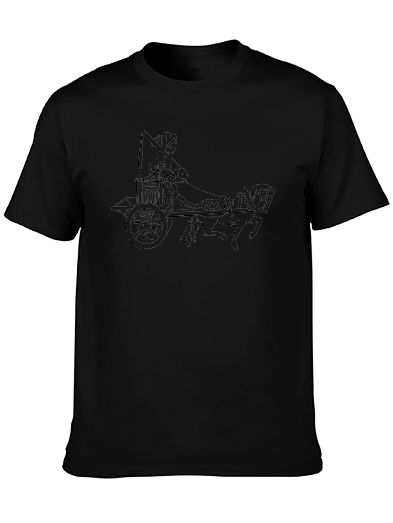 Chariot Graphic T-Shirt - Mens Black Tee