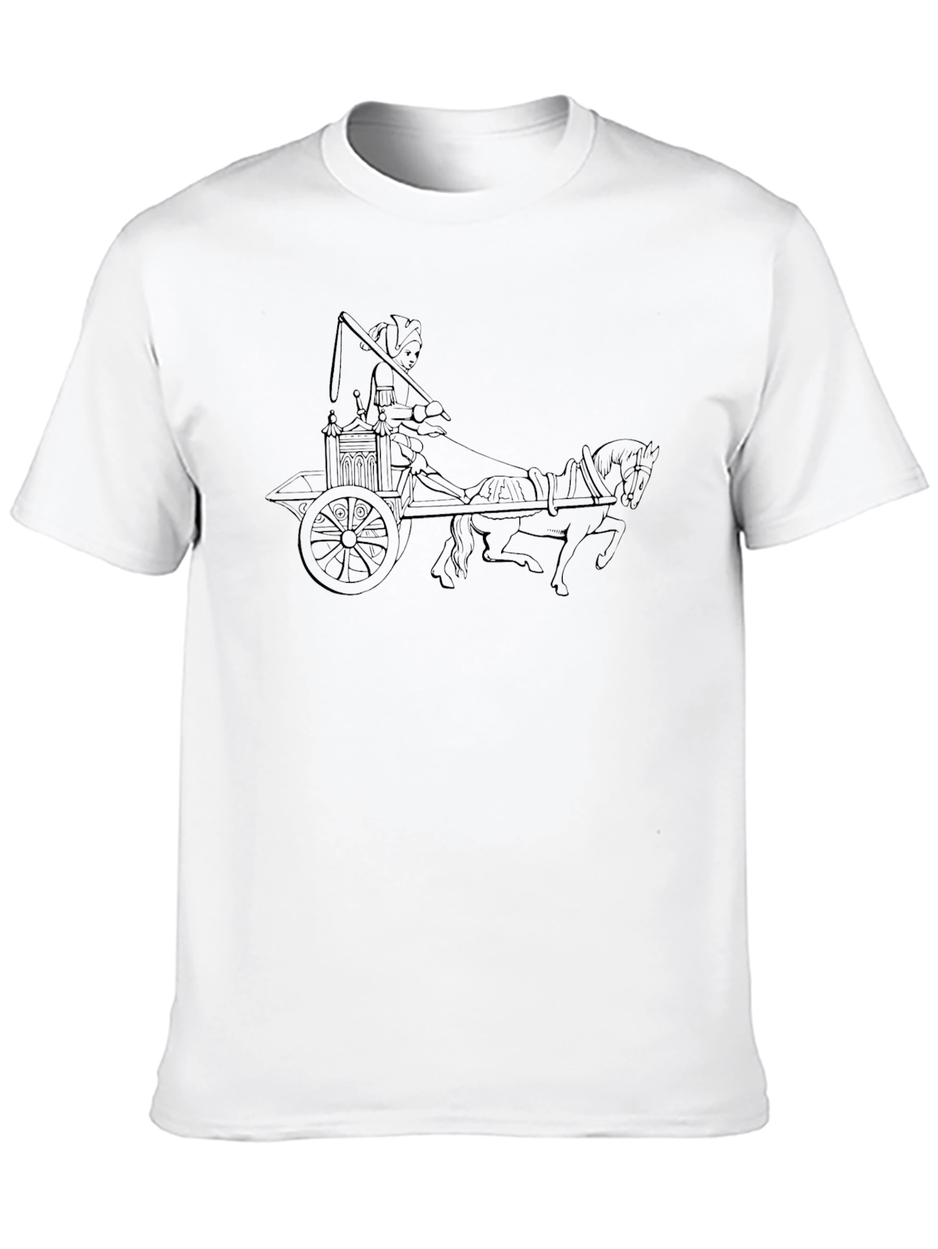 Chariot Graphic T-Shirt - Mens Black Tee
