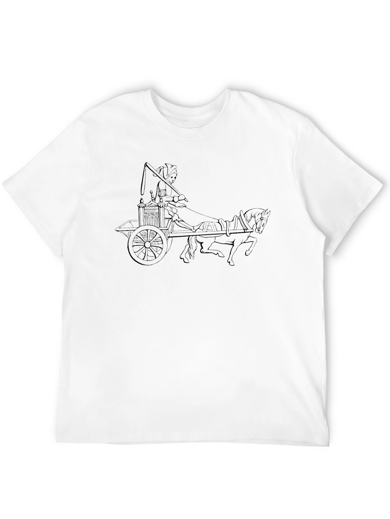 Chariot Graphic T-Shirt - Mens Black Tee