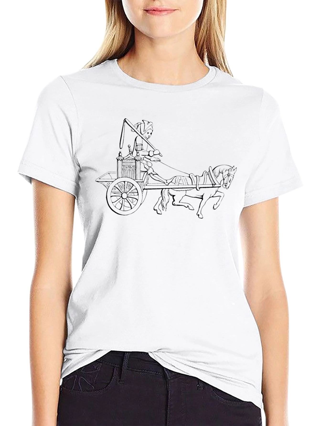 Chariot Graphic T-Shirt - Mens Black Tee