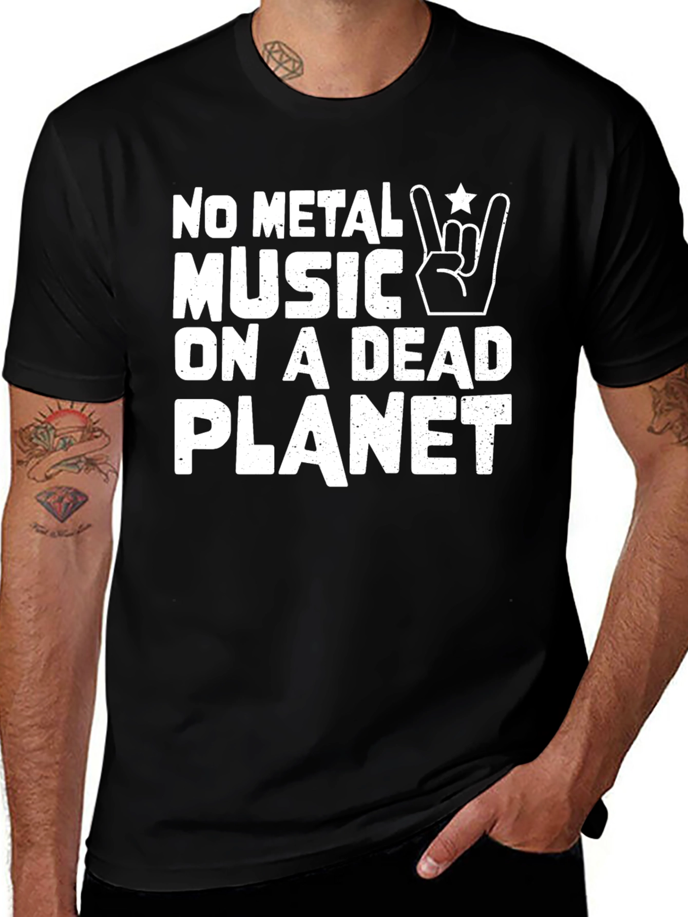 No Metal Music On A Dead Planet T-Shirt