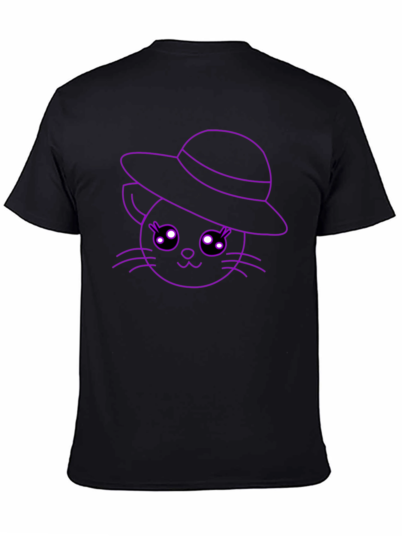 Cute Cat in Hat T-Shirt - Unisex Style