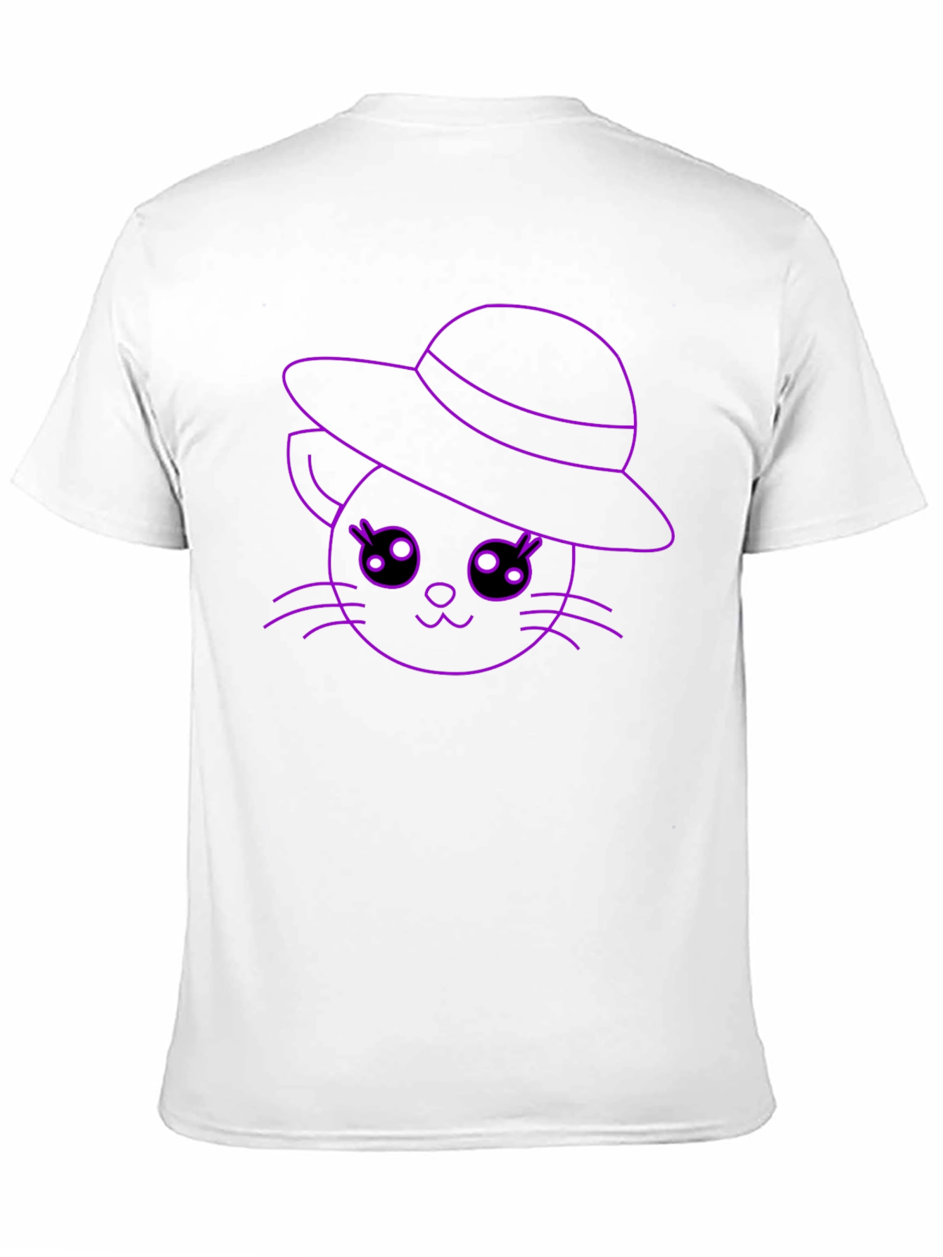 Cute Cat in Hat T-Shirt - Unisex Style