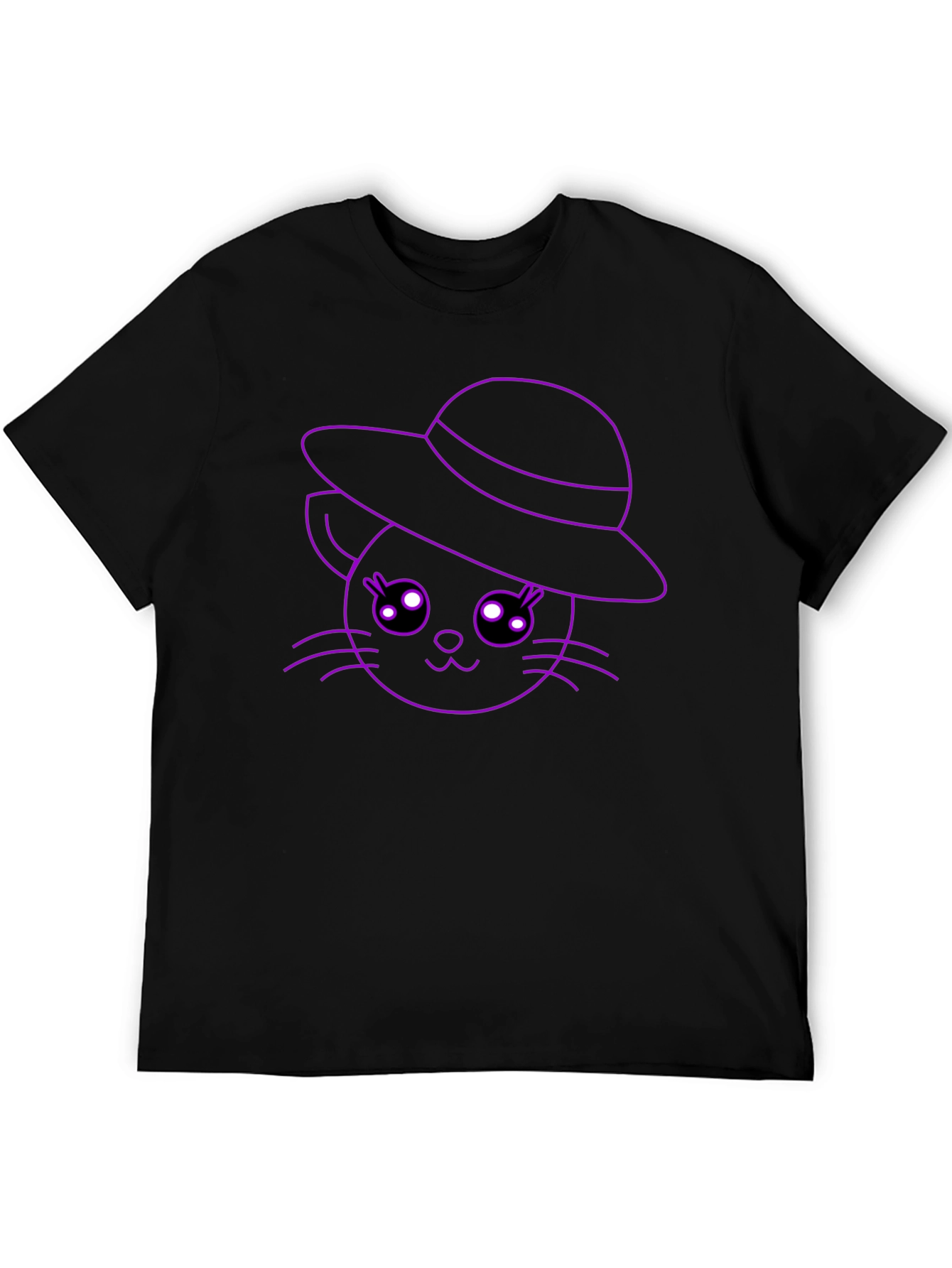 Cute Cat in Hat T-Shirt - Unisex Style