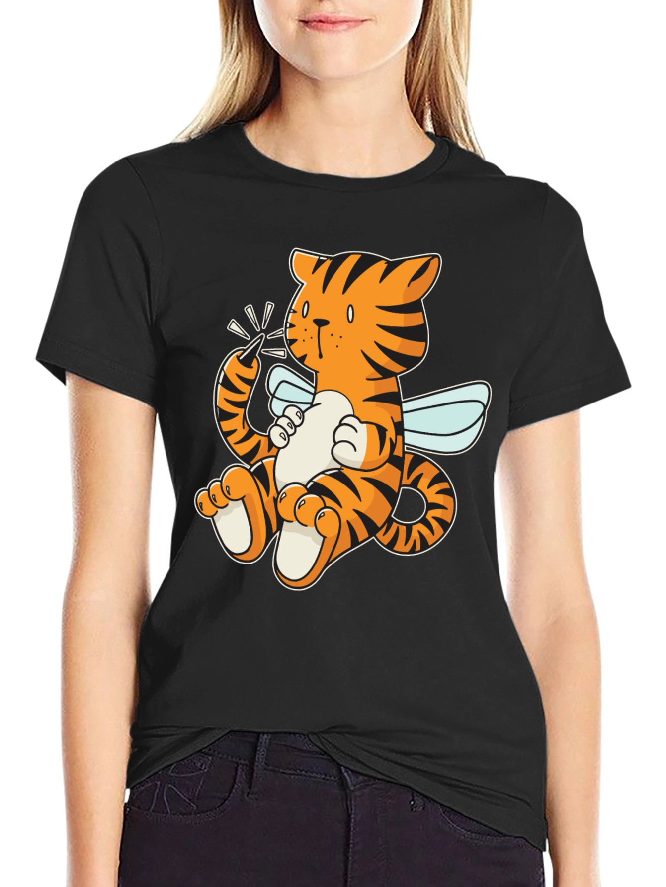 Tiger Bee Graphic T-Shirt - Fun & Unique Design
