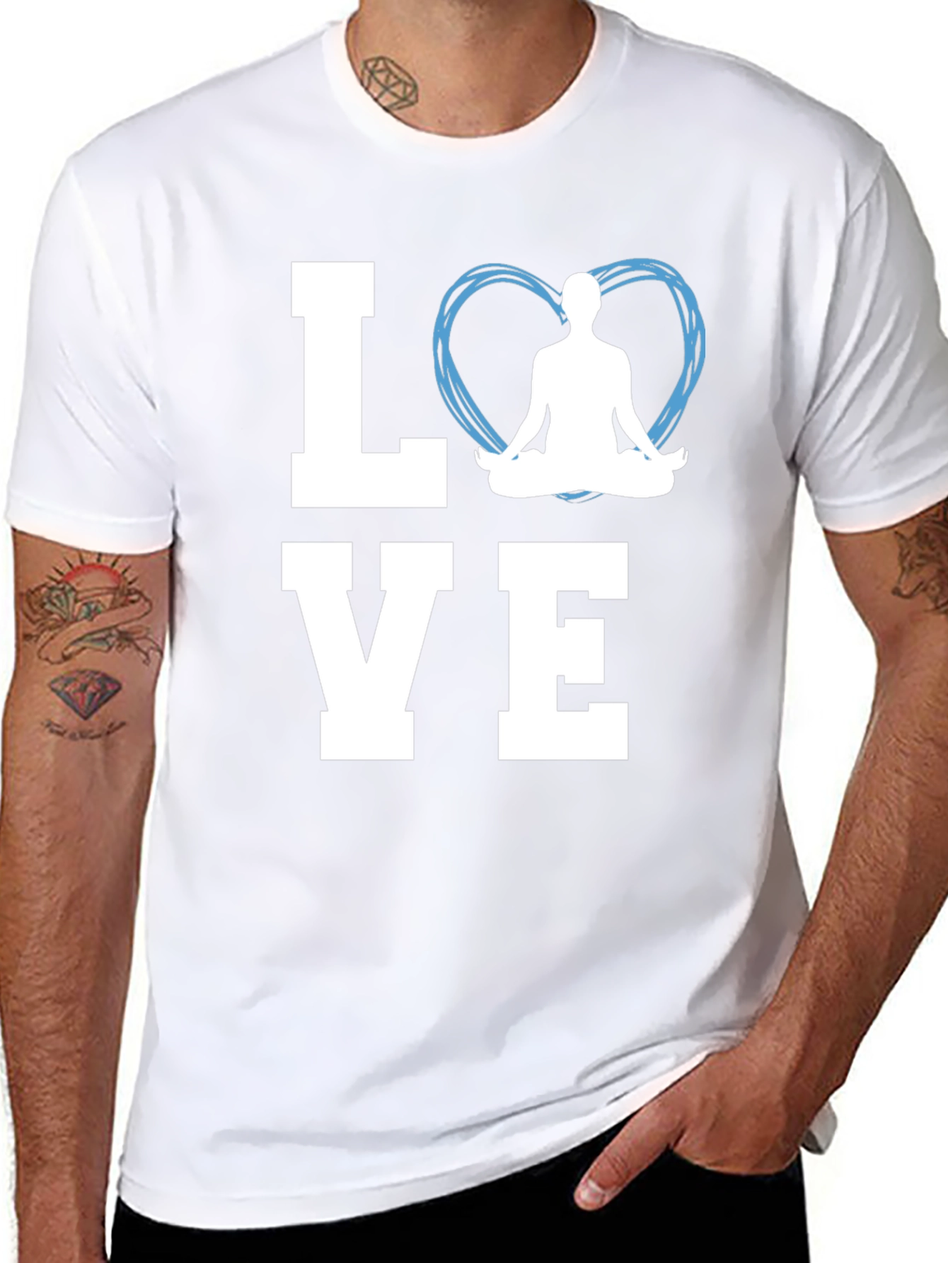 Yoga Love T-Shirt - Meditate in Style
