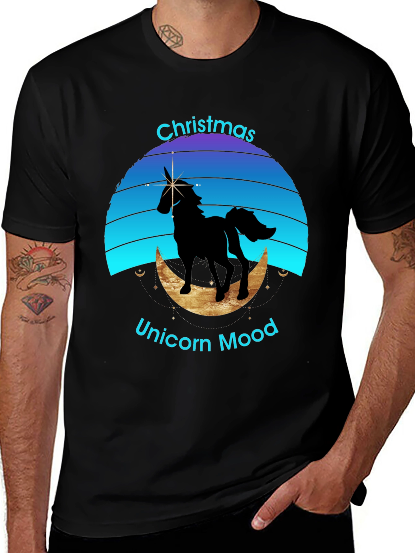 Christmas Unicorn Mood T-Shirt