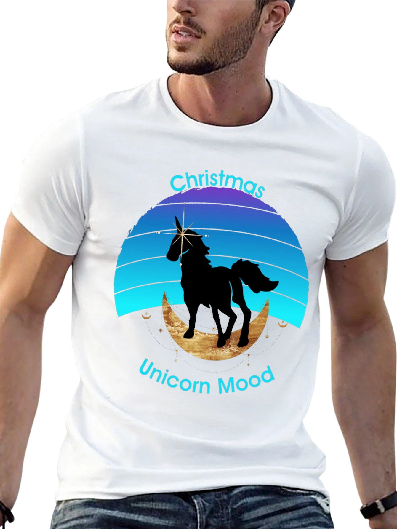 Christmas Unicorn Mood T-Shirt