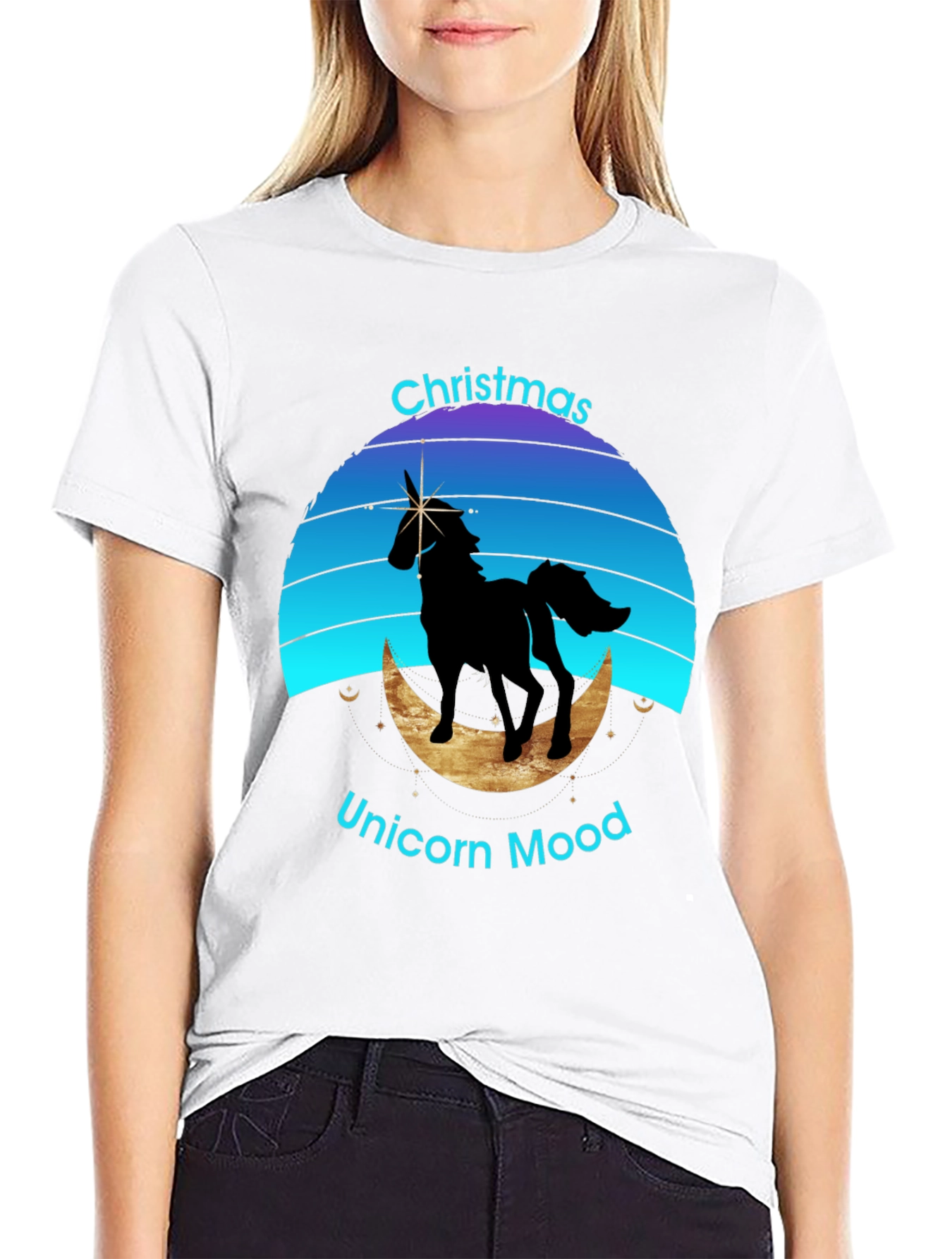 Christmas Unicorn Mood T-Shirt