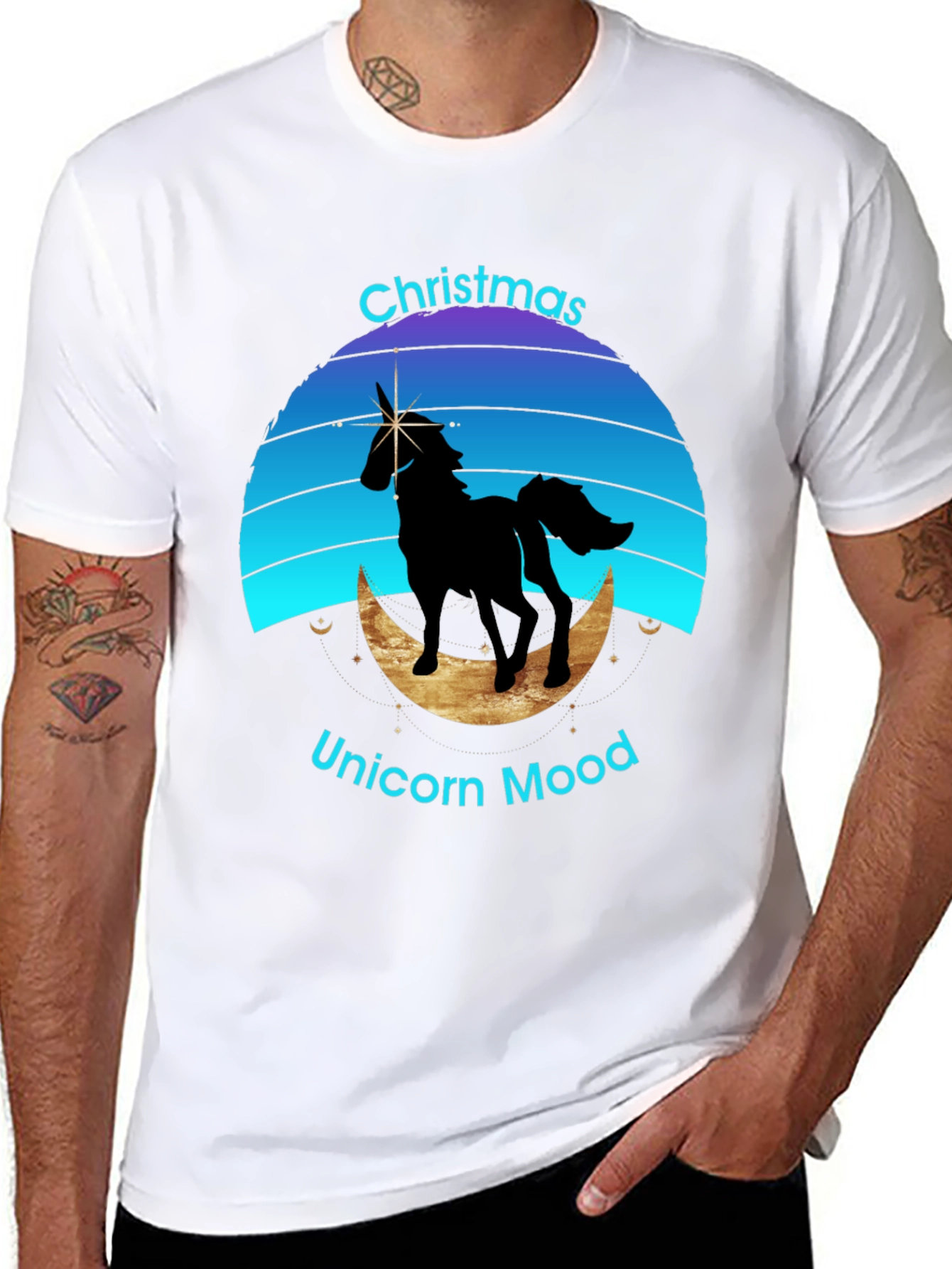 Christmas Unicorn Mood T-Shirt