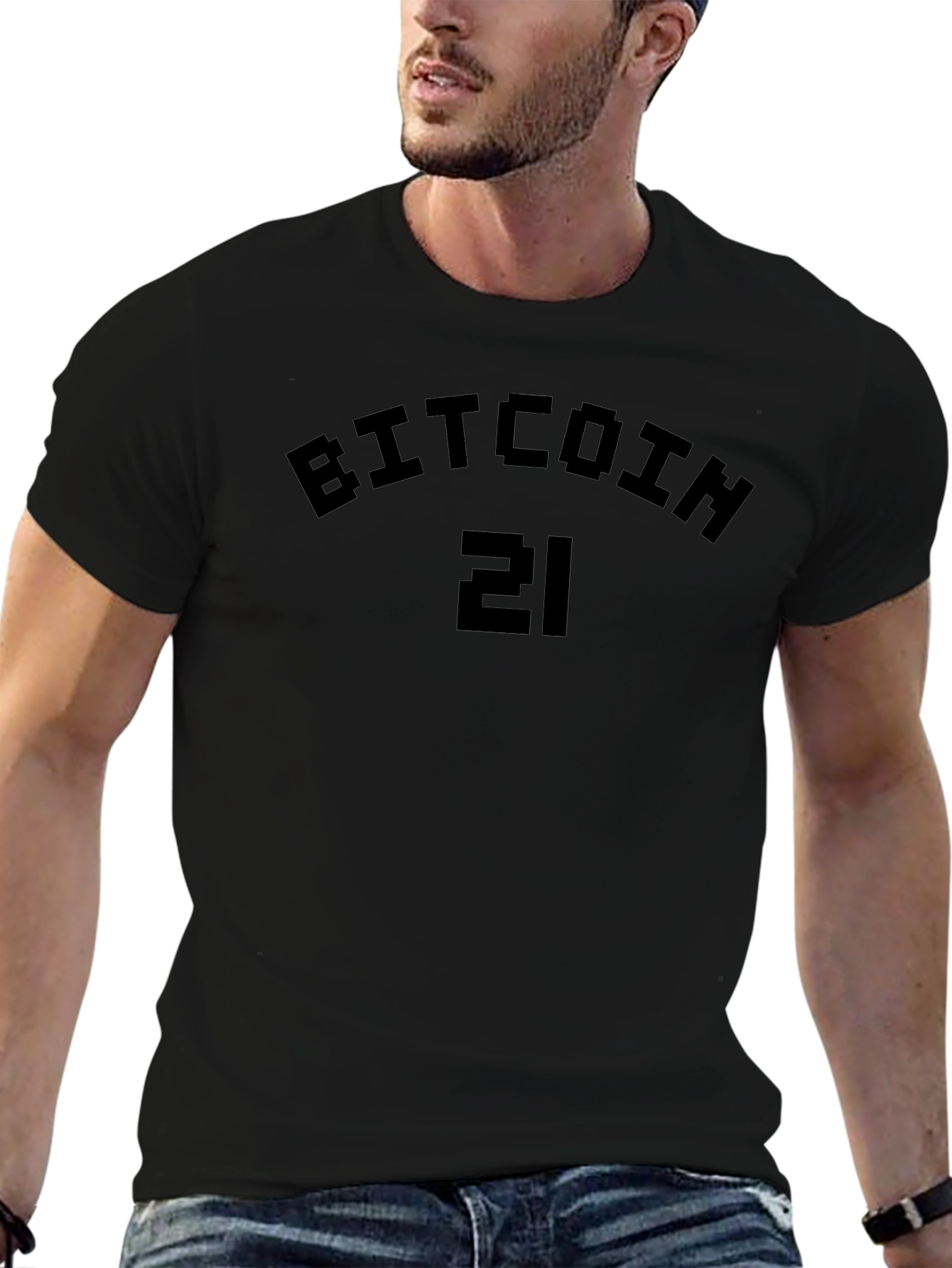 Bitcoin 21 Black T-Shirt Crypto Tee