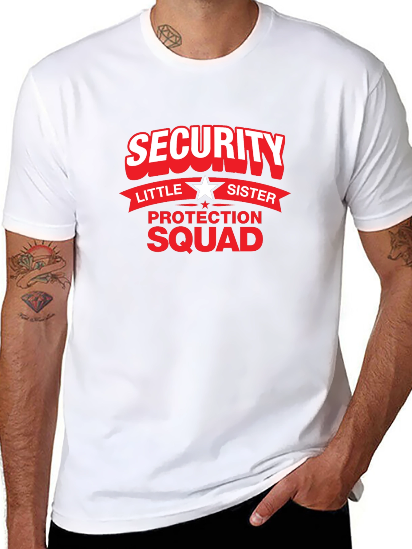 Security Little Sister Protection Squad T-Shirt
