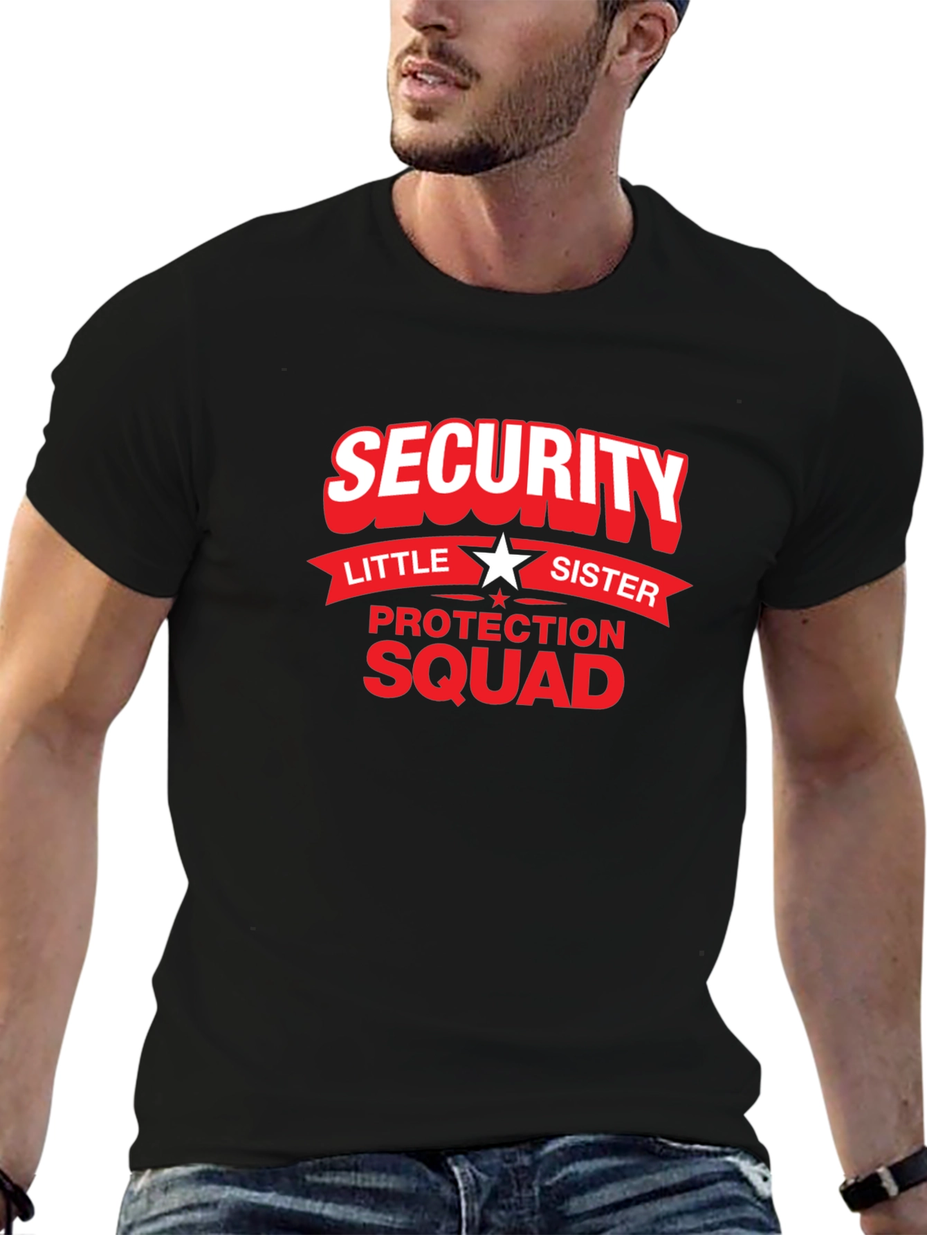Security Little Sister Protection Squad T-Shirt