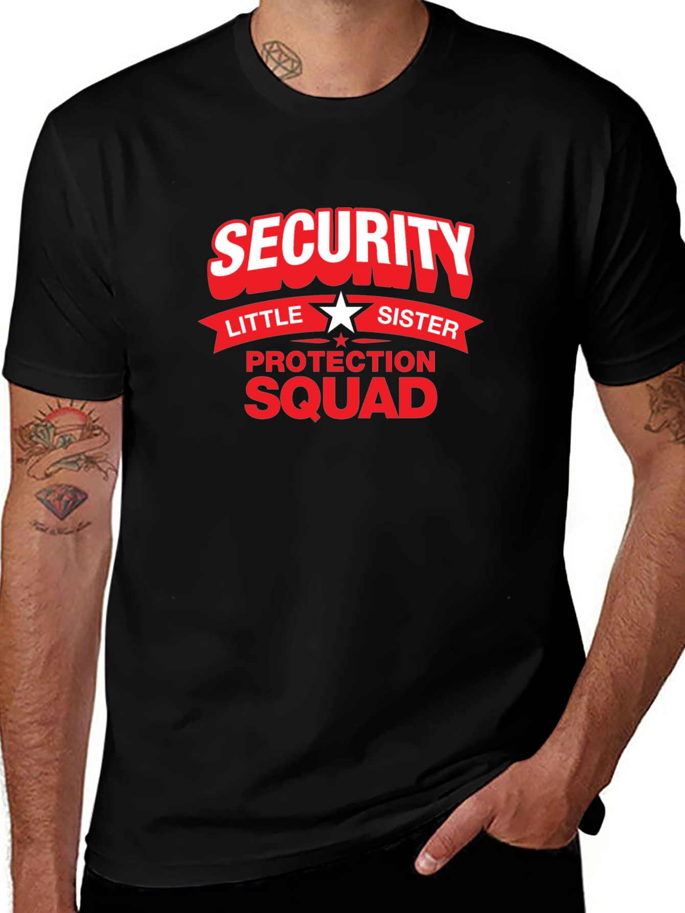Security Little Sister Protection Squad T-Shirt