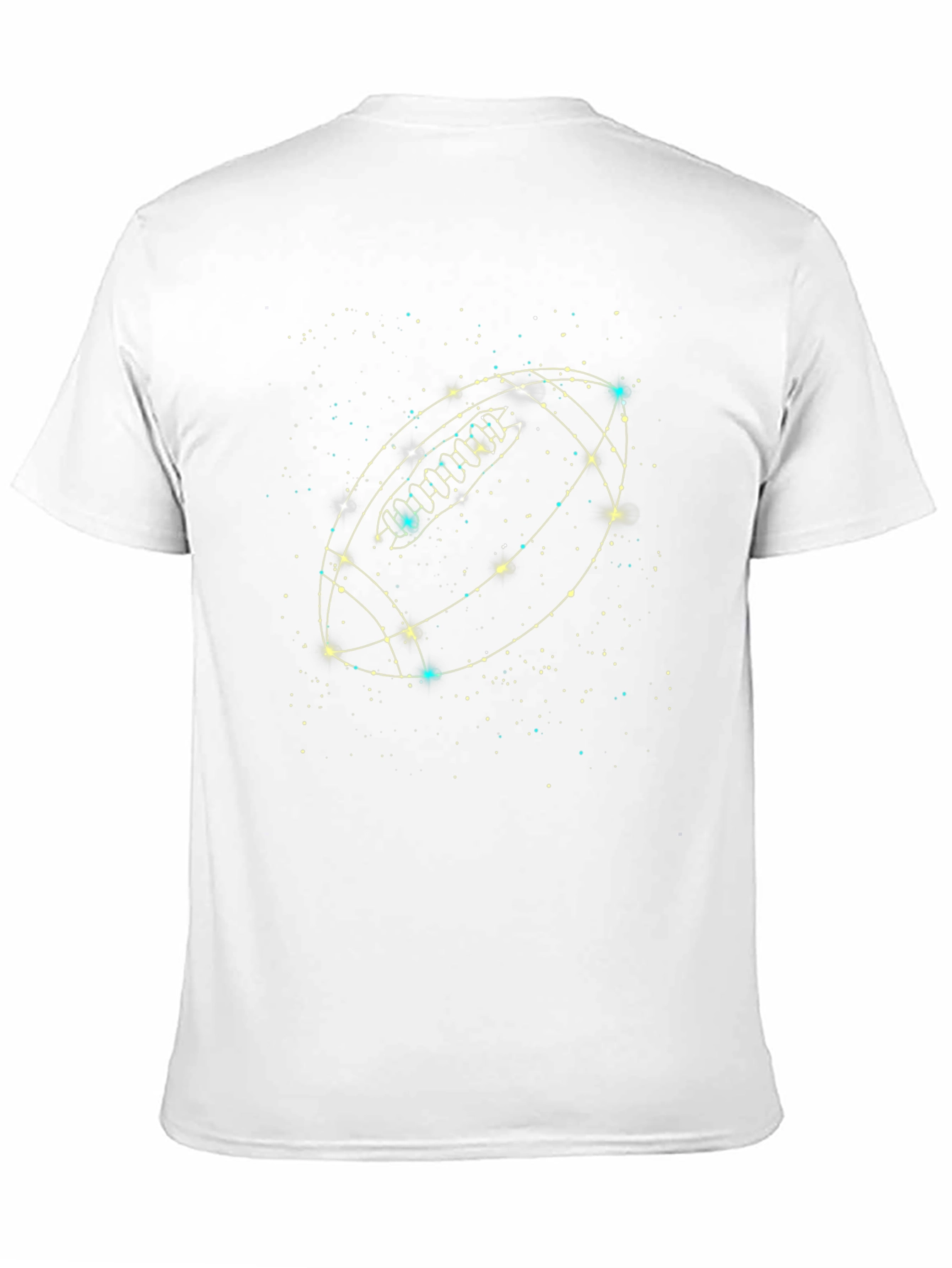 Football Constellation Graphic Black T-Shirt