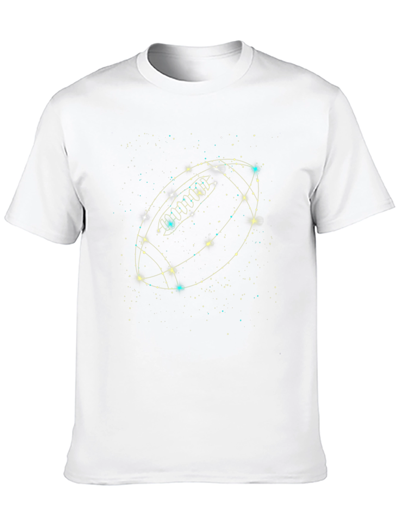 Football Constellation Graphic Black T-Shirt